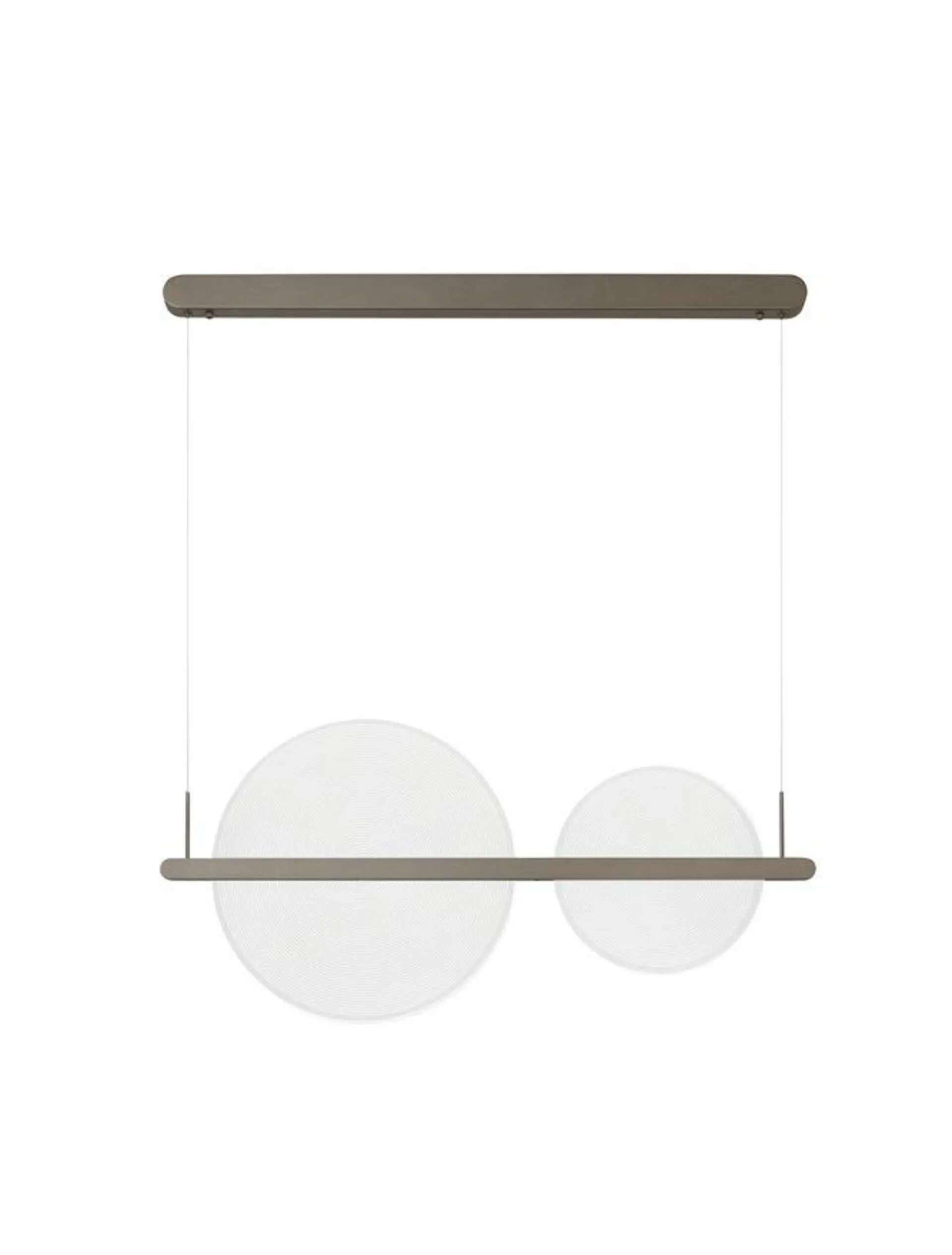 NOVA LUCE závěsné svítidlo NOAH kávově hnědý hliník a akryl LED 42W 230V 3000K IP20 stmívatelné 9054449