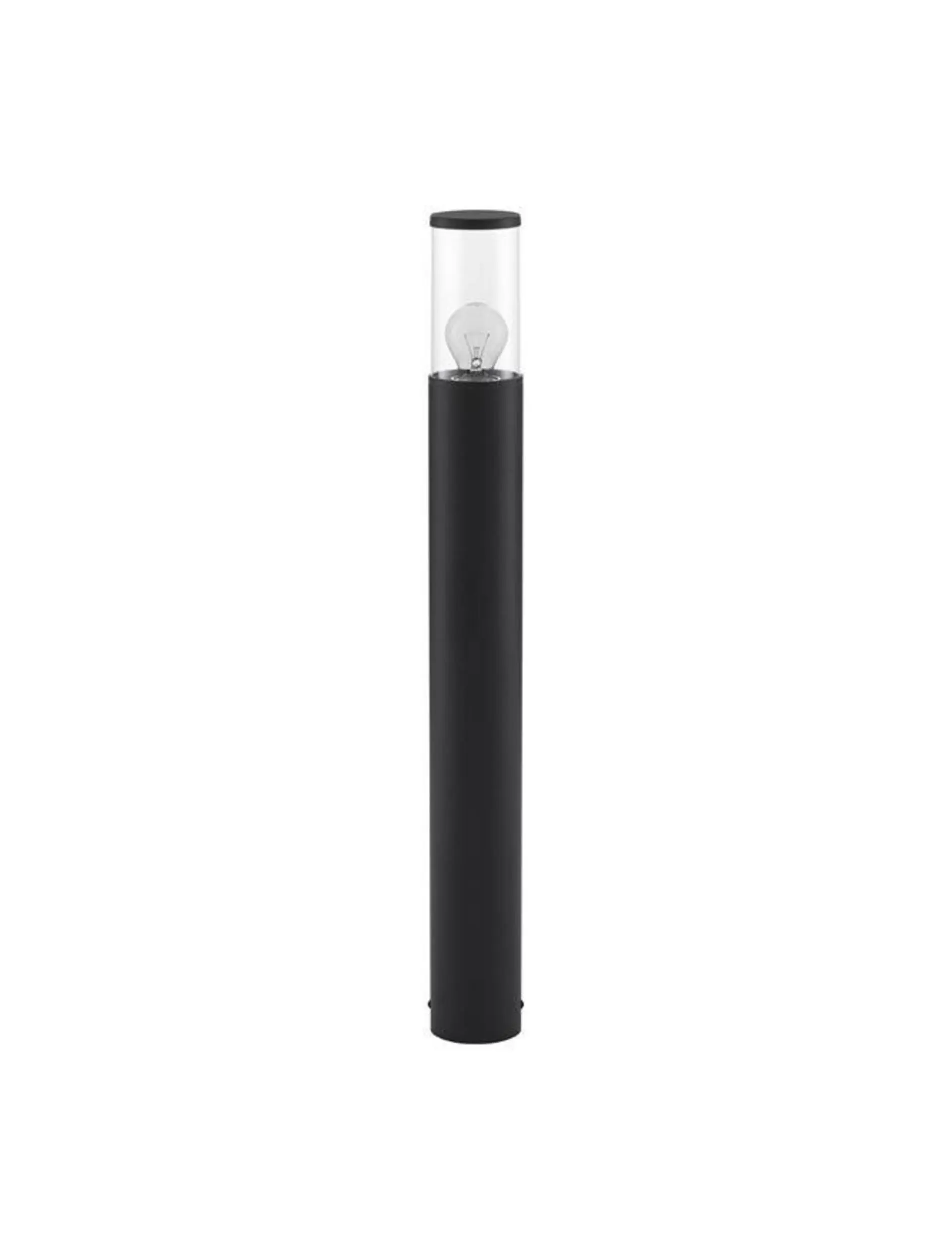 NOVA LUCE venkovní sloupkové svítidlo ZOSIA tmavě šedý hliník a čirý akrylový difuzor E27 1x12W 220-240V bez žárovky IP65 9060183