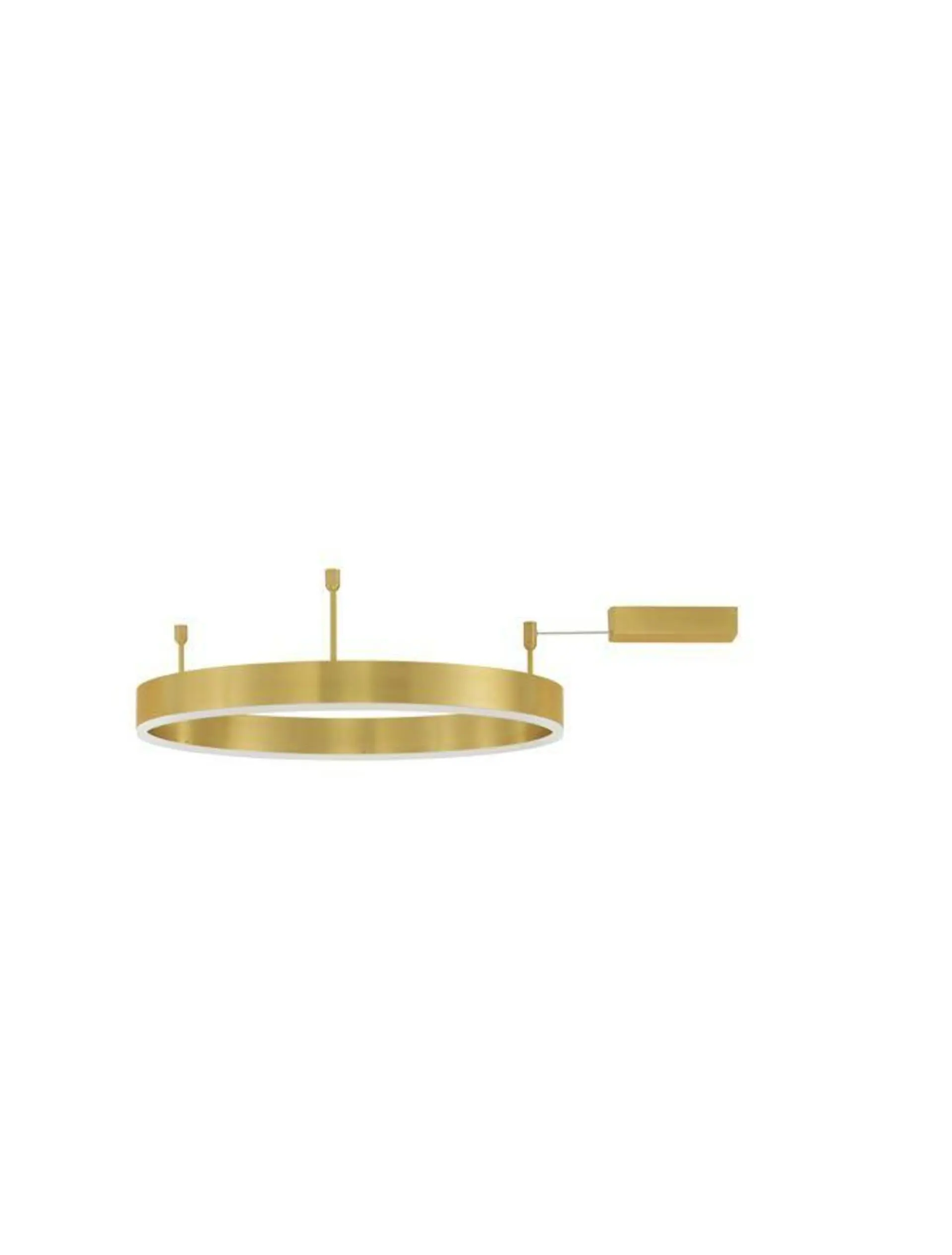 NOVA LUCE stropní svítidlo MOTIF LED stropní svítidlo mosazný hliník 3000K IP20 40W 220-240V stmívatelné 9063600