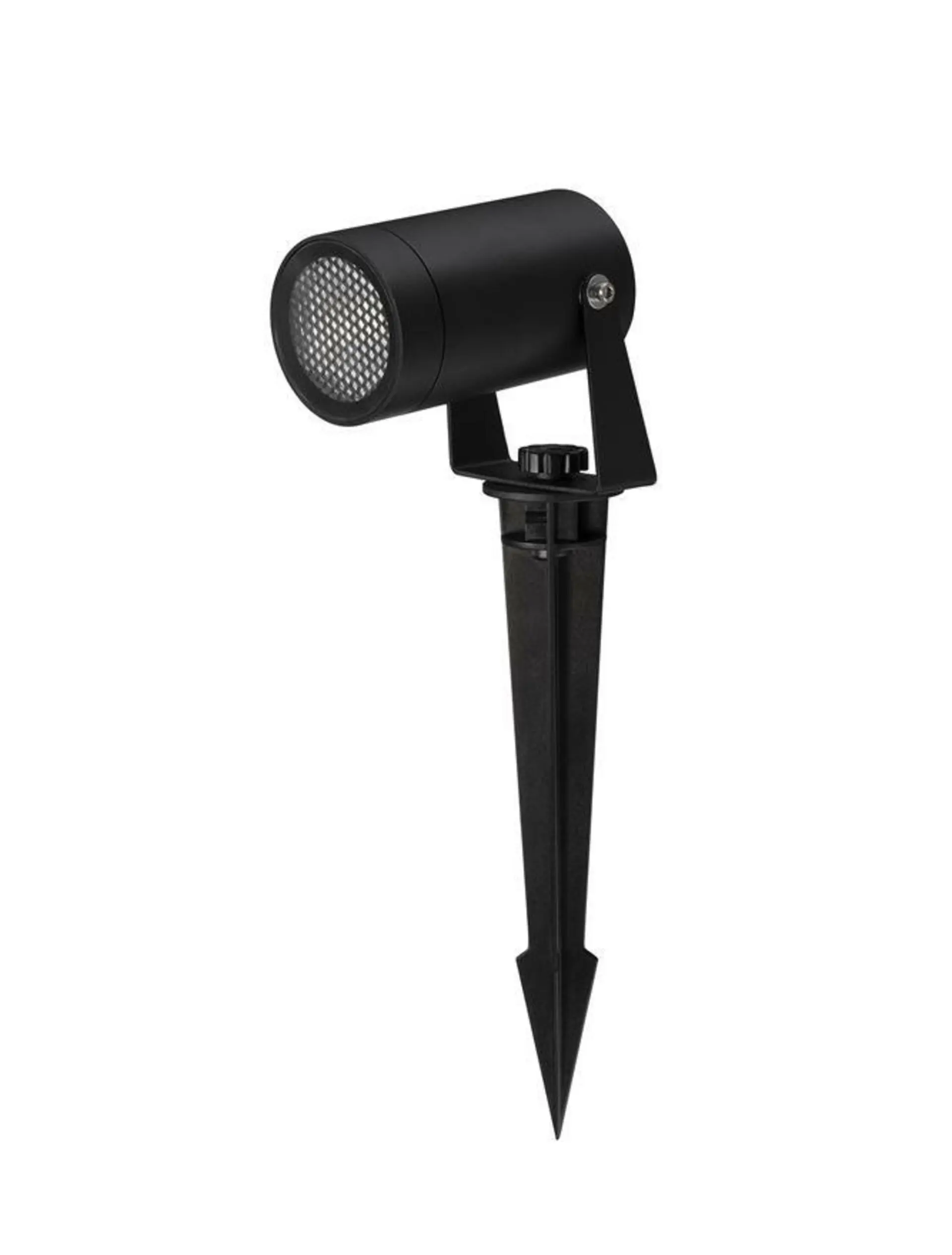 NV 9136183 Venkovní svítidlo s bodcem DESTRY černý hliník a čiré sklo plástvový difuzor proti oslnění GU10 1x10W 220-240V bez žárovky IP54 - NOVA LUCE