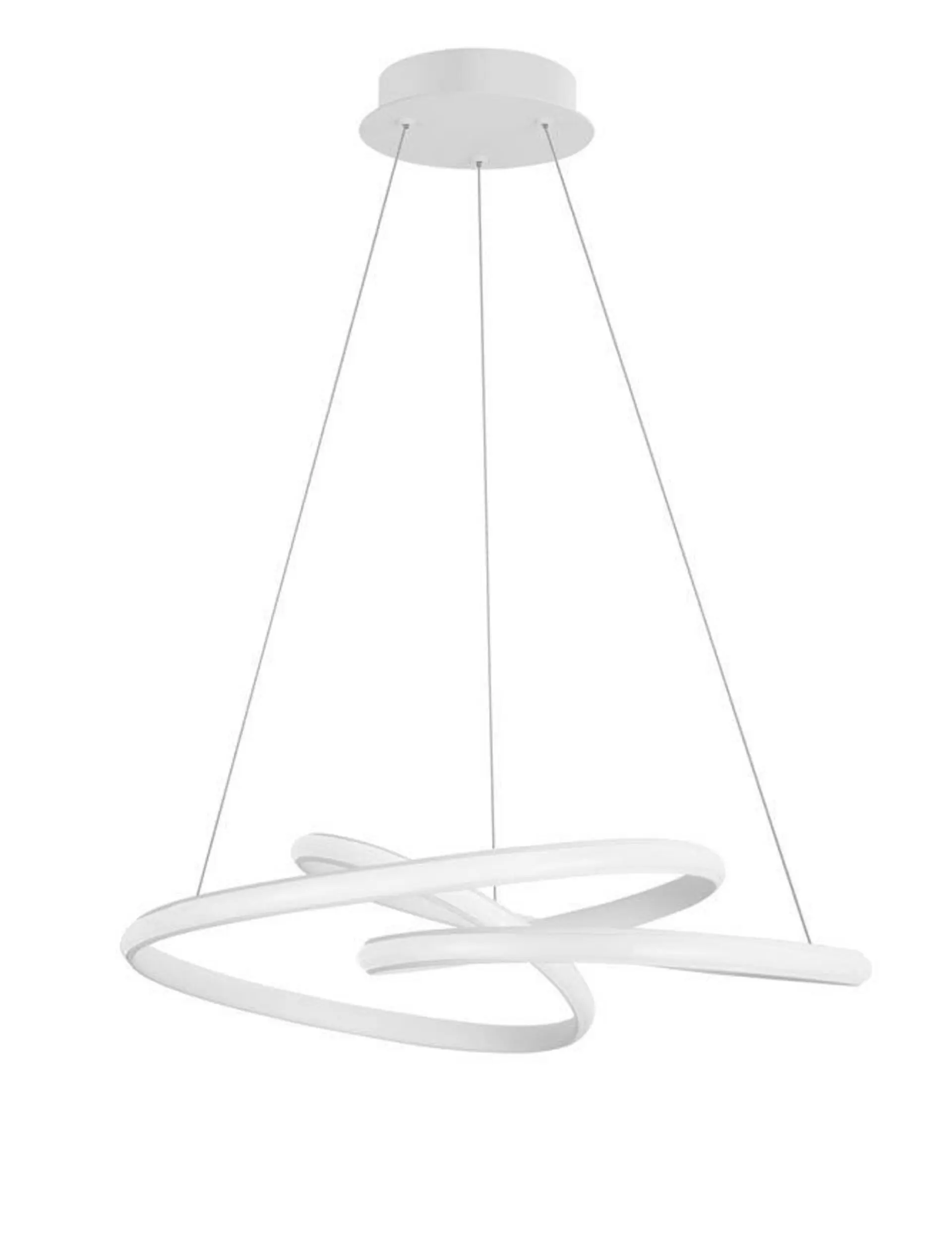 NOVA LUCE závěsné svítidlo MENTON bílý hliník a akryl LED 43W 230V 3000K IP20 stmívatelné 9147111