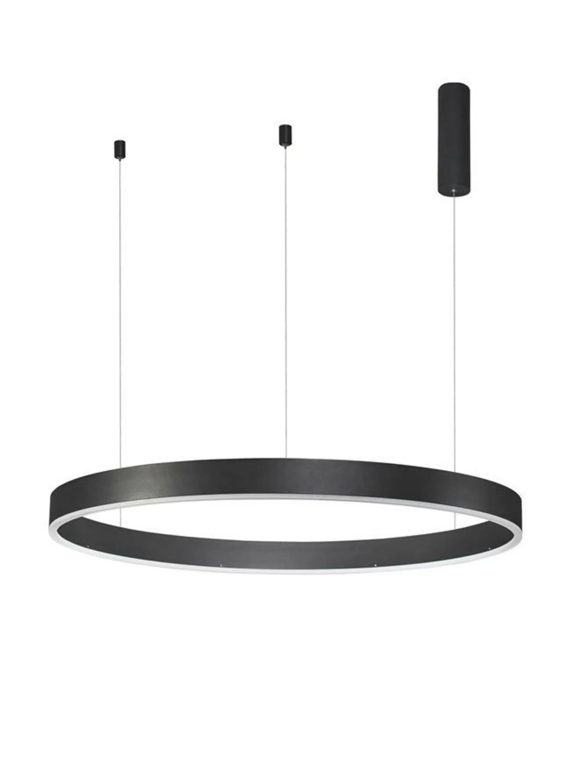 NOVA LUCE závěsné svítidlo MOTIF černý hliník a akryl LED 55W 230V 3000K IP20 stmívatelné 9190855