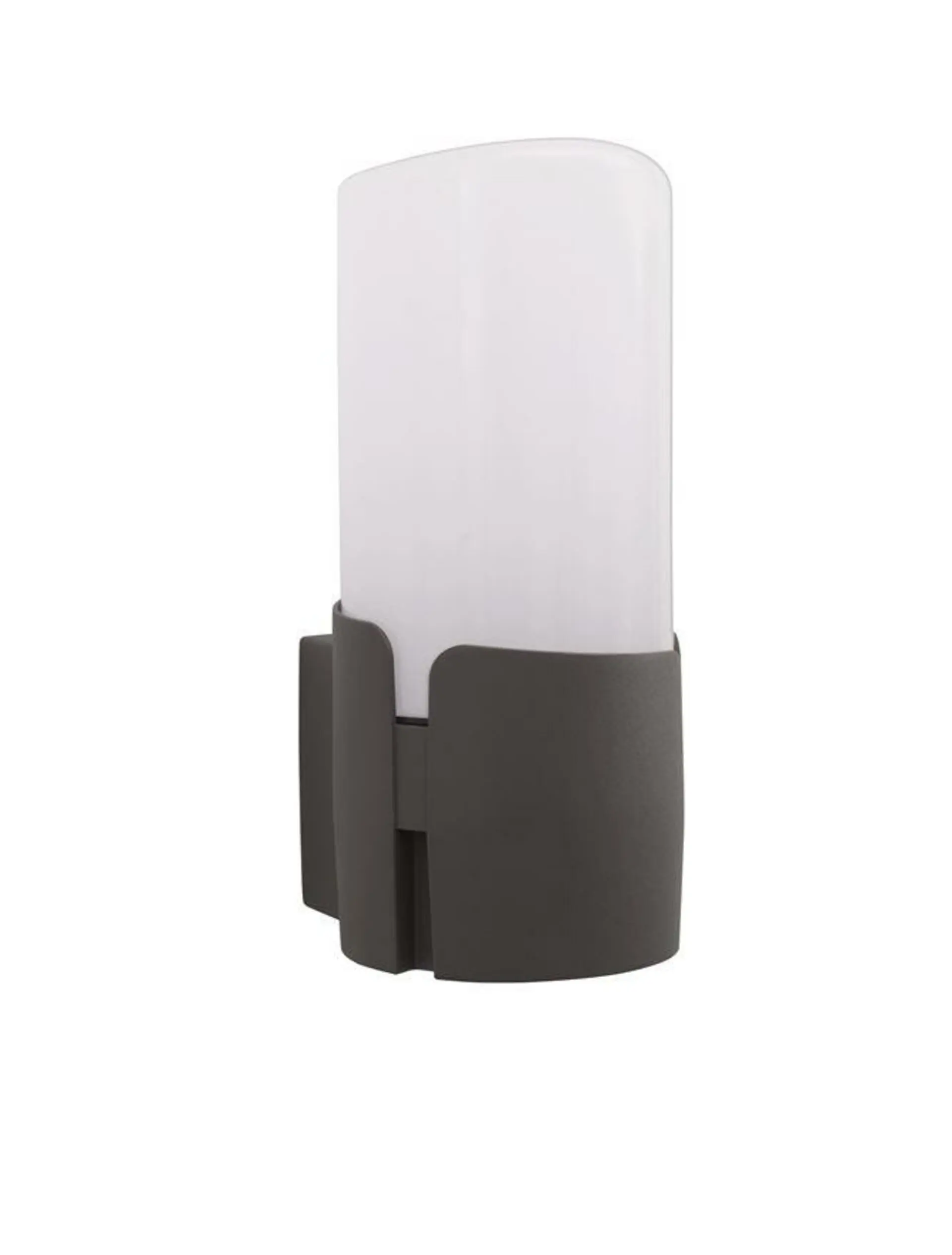 NOVA LUCE venkovní nástěnné svítidlo PYRO tmavě šedý hliník bílý akryl E27 1x12W 220-240V IP54 bez žárovky 9209211