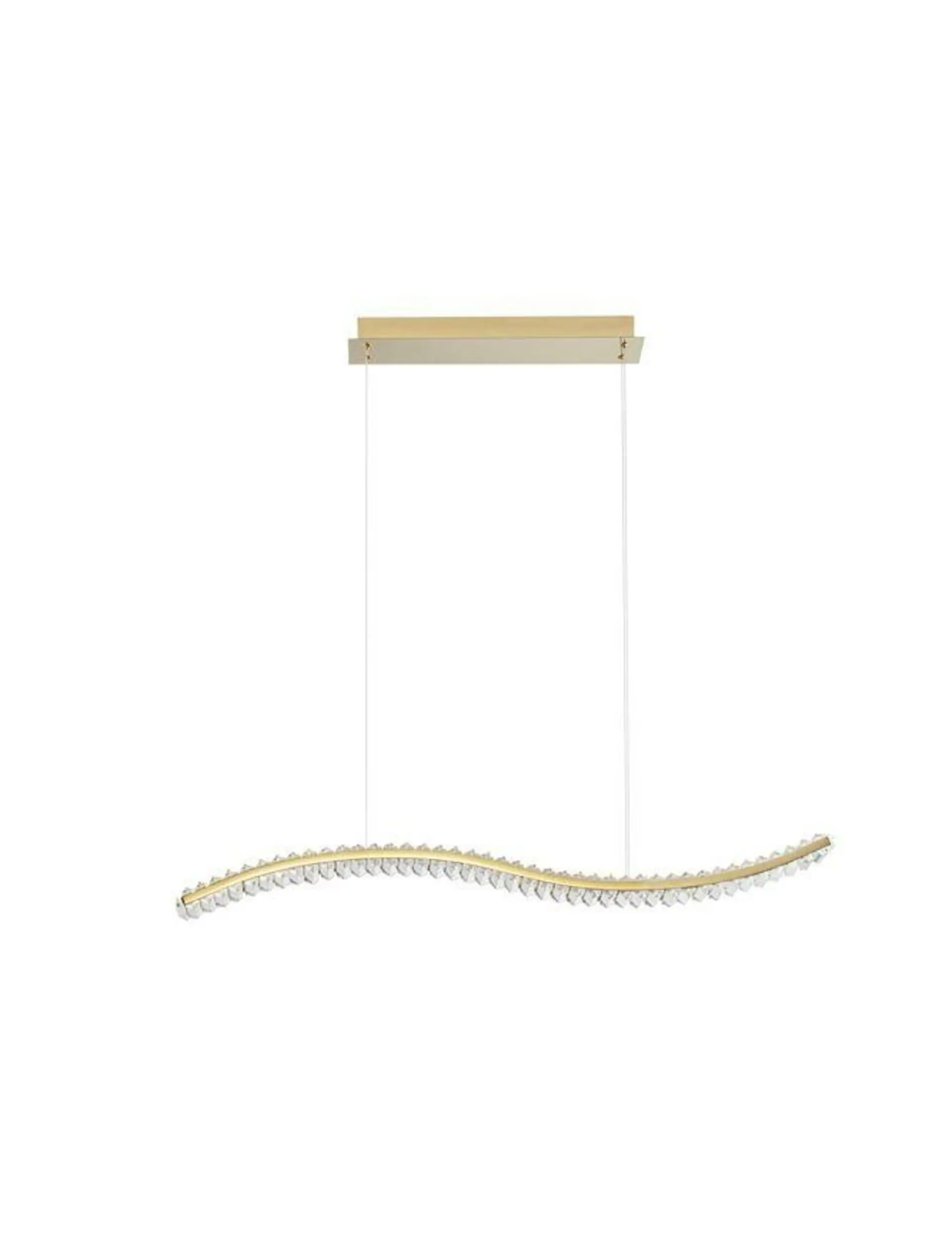 NOVA LUCE závěsné svítidlo AURELIA zlatý kov a křišťál LED 40W 230V 3500K IP20 stmívatelné 9333078