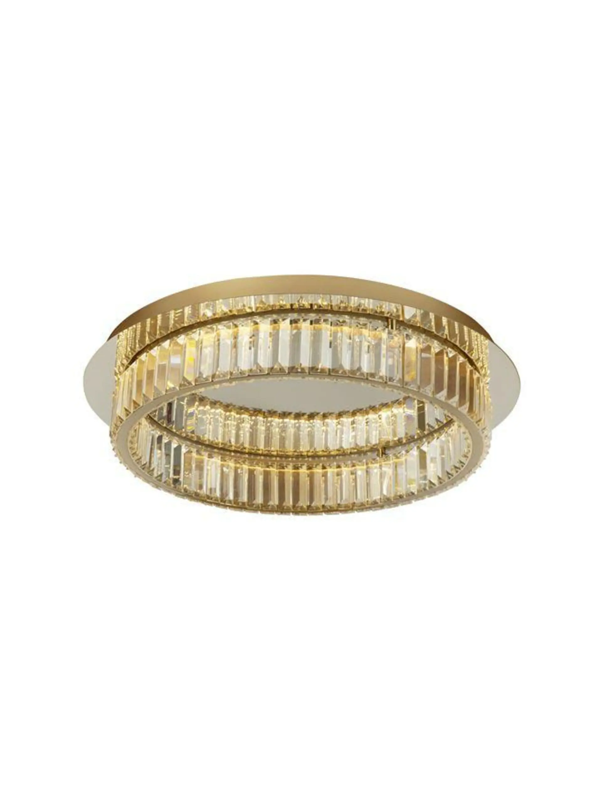 NOVA LUCE stropní svítidlo AURELIA zlatý kov a křišťál LED 19W 230V 3500K IP20 stmívatelné 9333080