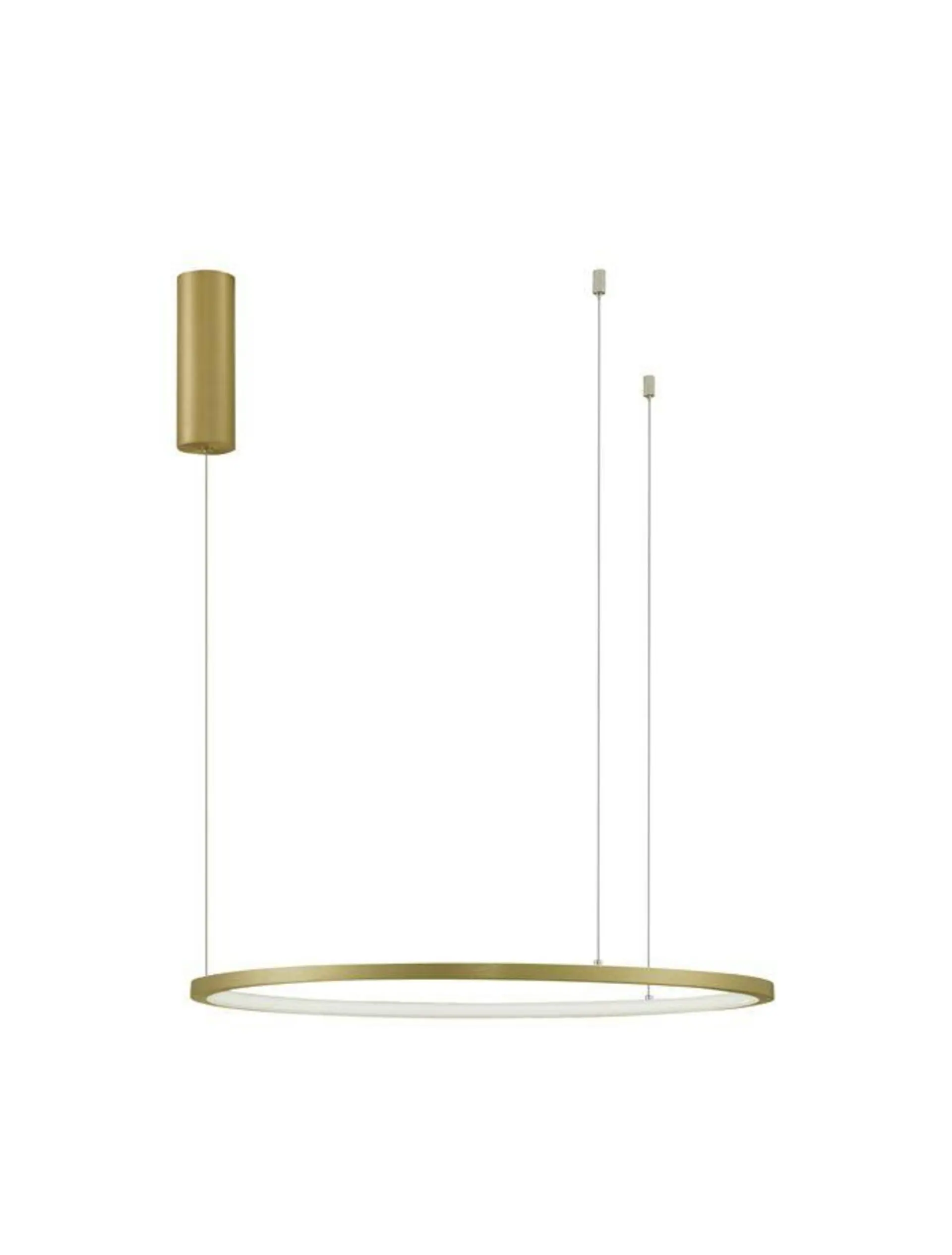 NOVA LUCE závěsné svítidlo TARQUIN broušený zlatý hliník a akryl LED 36W 230V 3000K IP20 stmívatelné 9345602