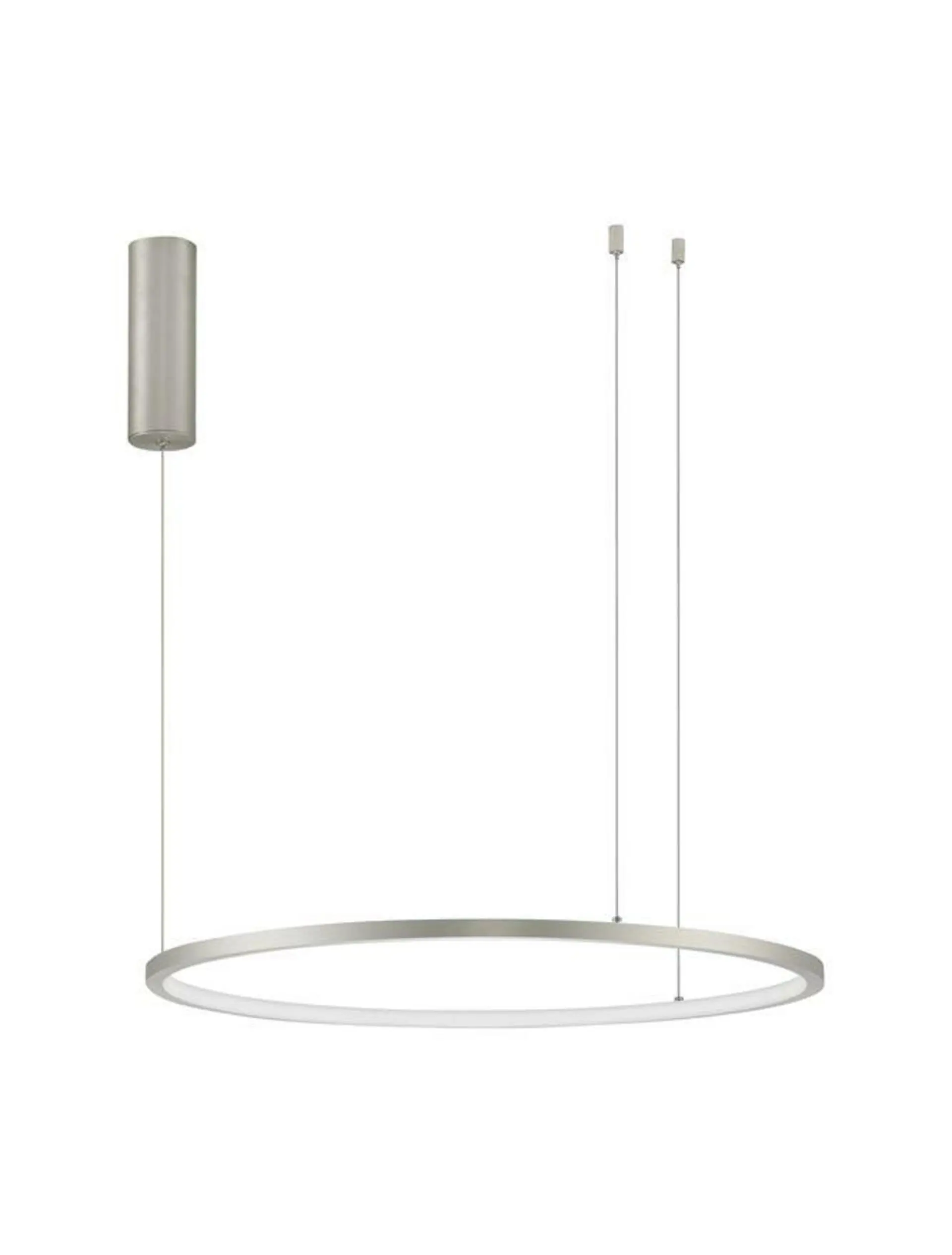 NOVA LUCE závěsné svítidlo TARQUIN šampaň stříbrný hliník a akryl LED 36W 230V 3000K IP20 stmívatelné 9345603