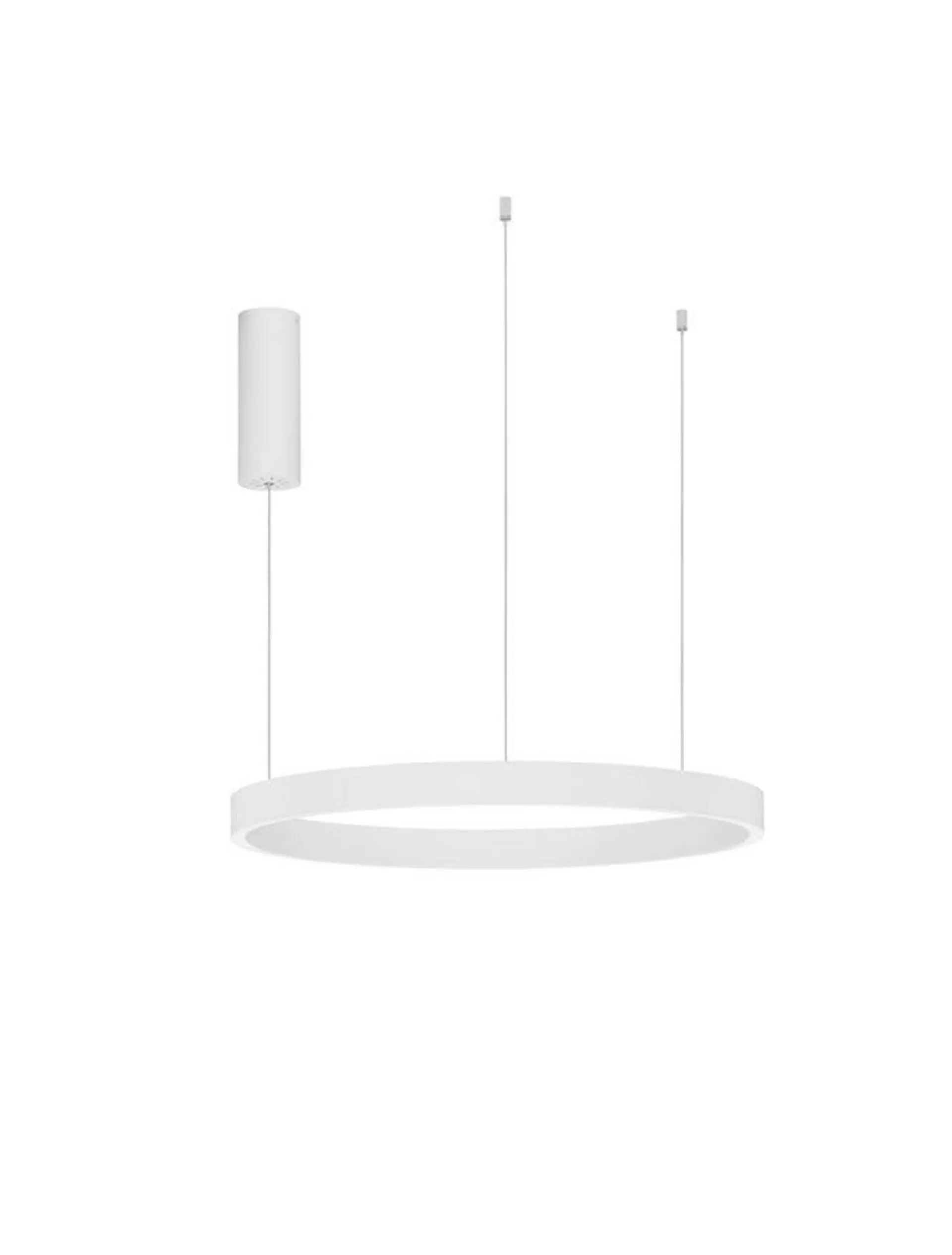 NOVA LUCE závěsné svítidlo ELOWEN bílý hliník a silikon LED 60W 3000K stmívatelné 9345659