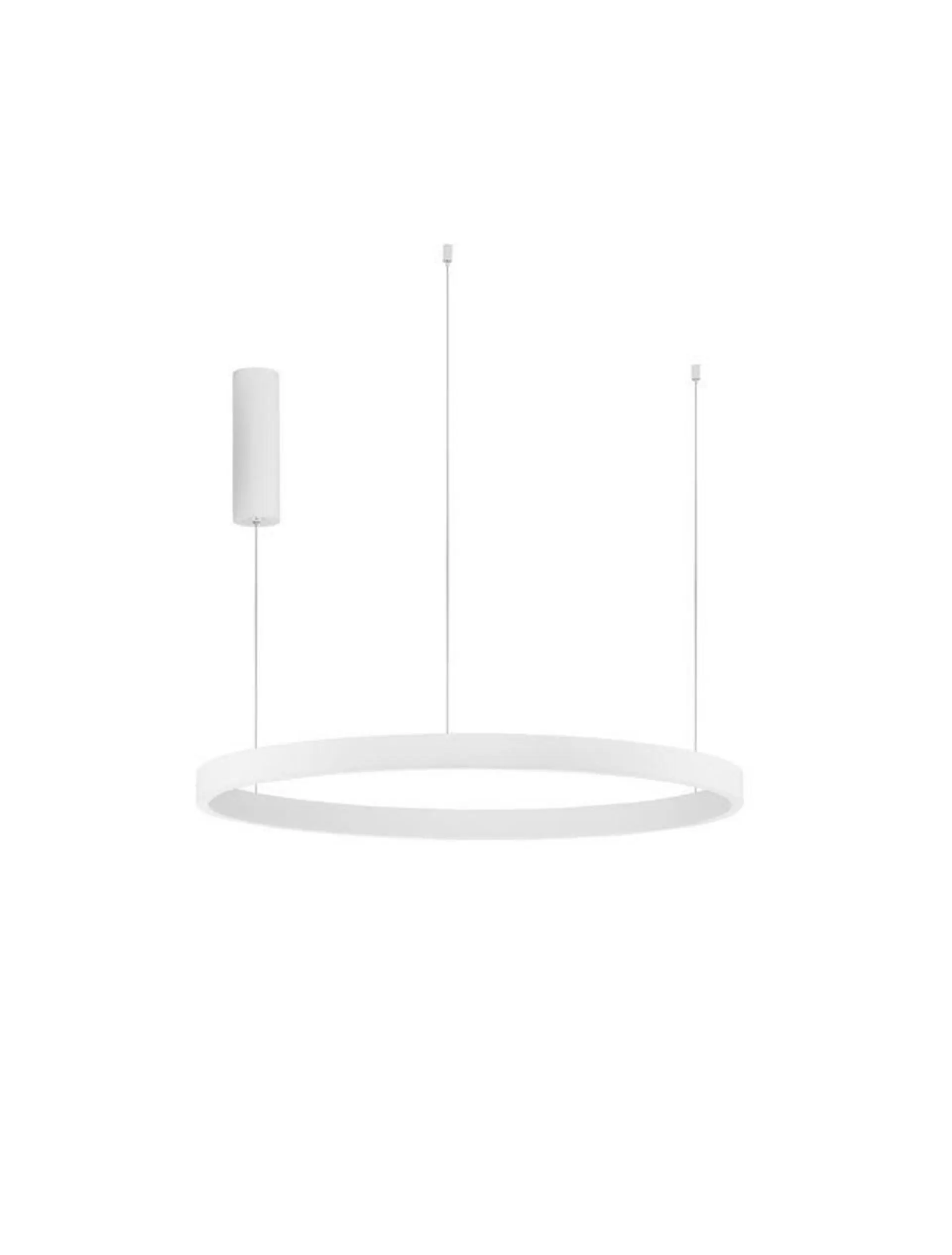 NOVA LUCE závěsné svítidlo ELOWEN bílý hliník a silikon LED 80W 3000K stmívatelné 9345663