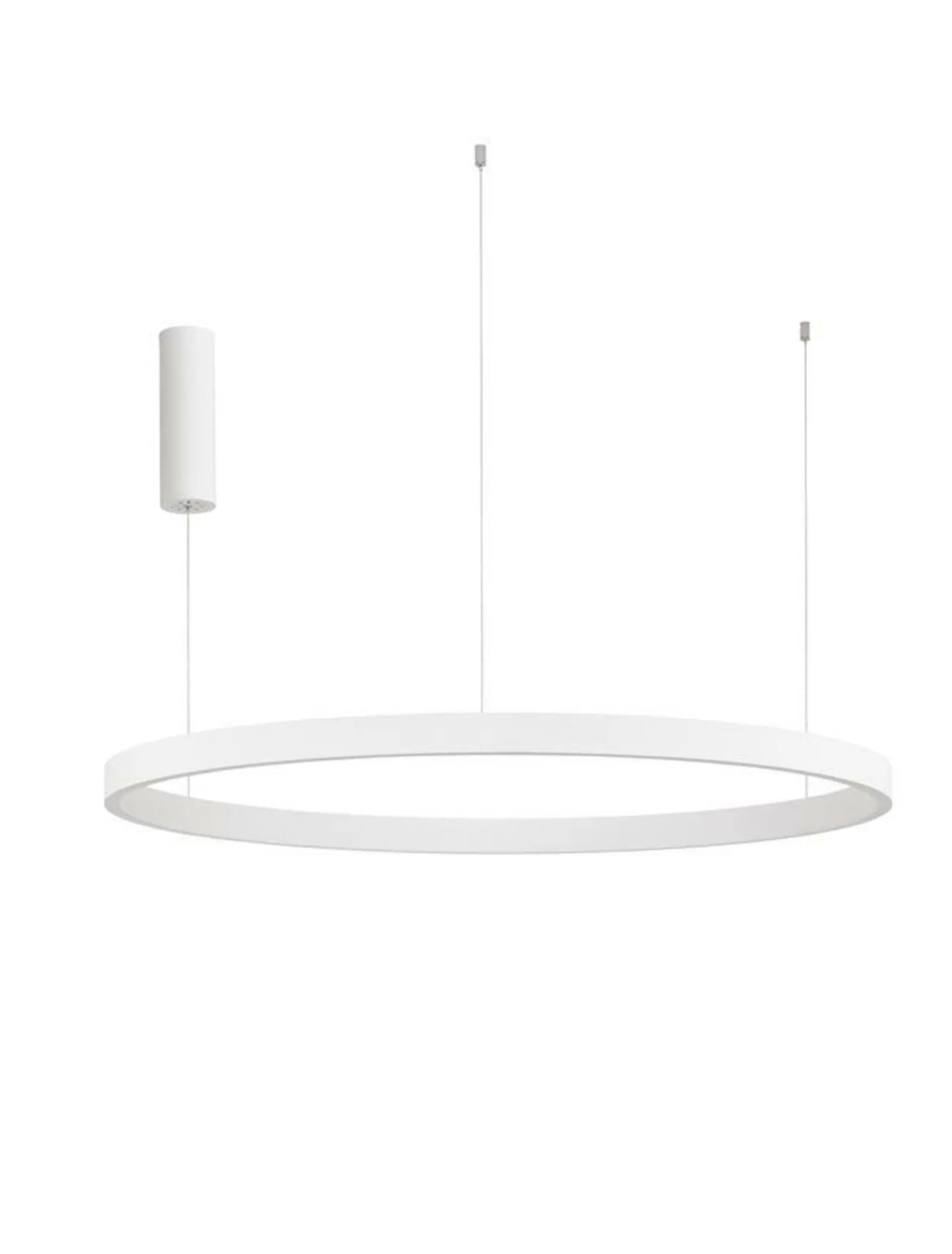 NOVA LUCE závěsné svítidlo ELOWEN bílý hliník a silikon LED 100W 3000K stmívatelné 9345667