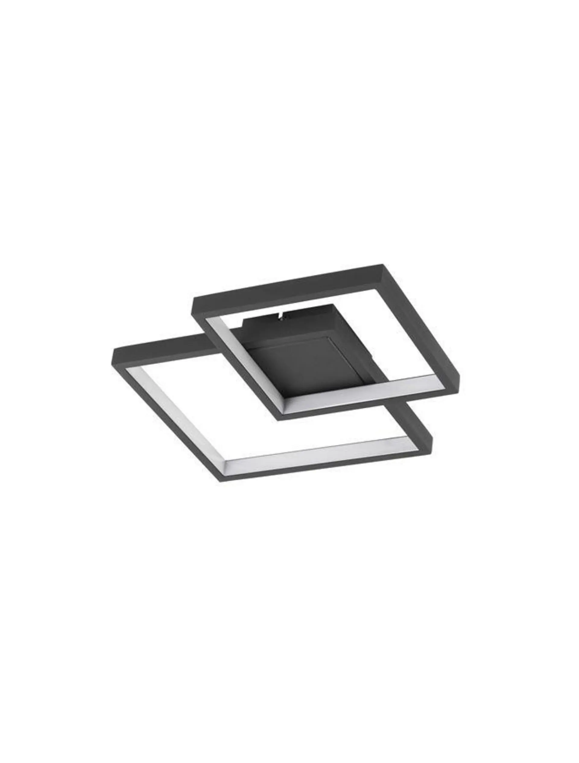 NOVA LUCE stropní svítidlo PORTO černá ocel hliník a akryl LED 19W 230V 3000K IP20 9364037