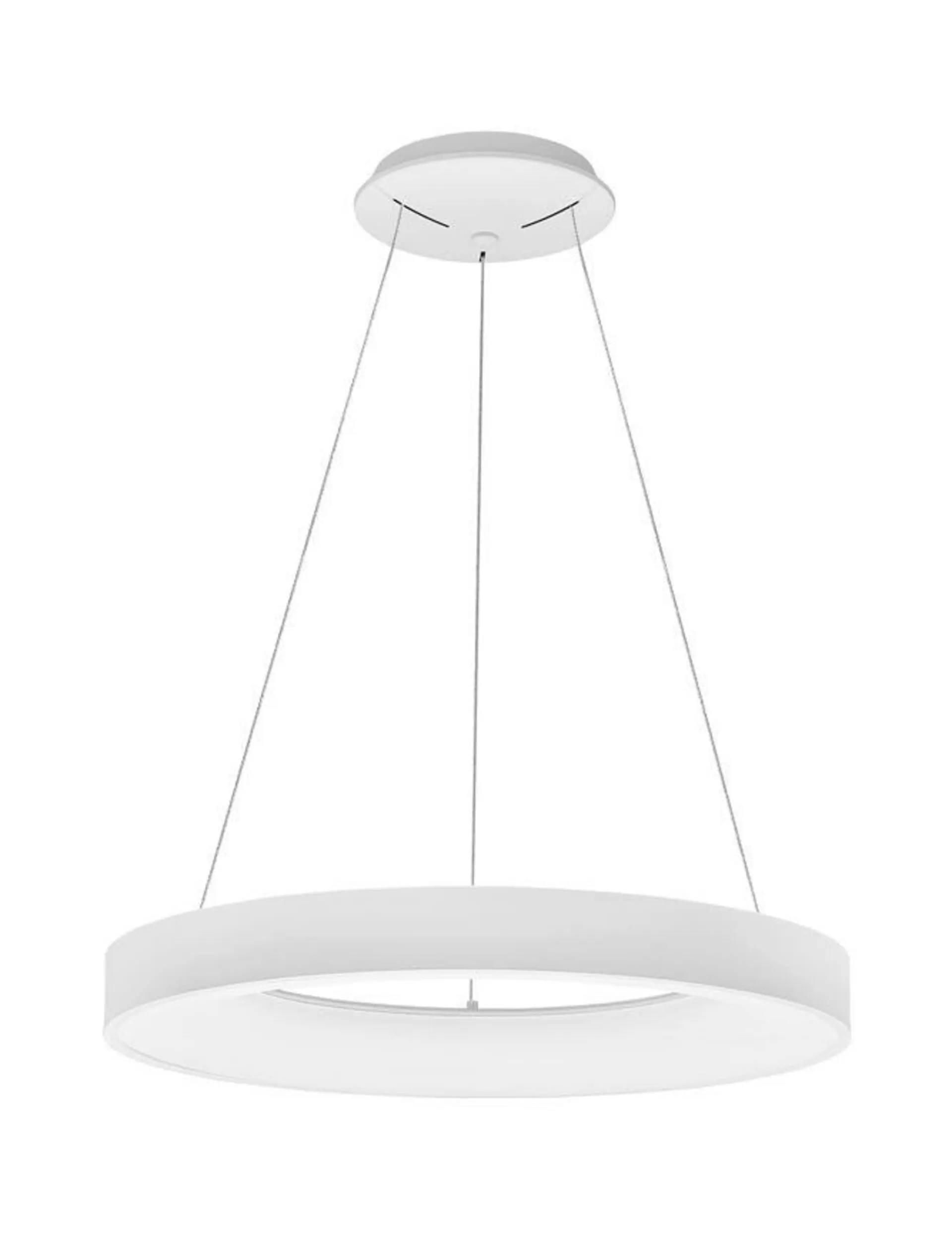 NOVA LUCE závěsné svítidlo RANDO SMART bílý hliník a akryl LED 50W 230V 3000K - 4000K IP20 Tuya stmívatelné 9453043