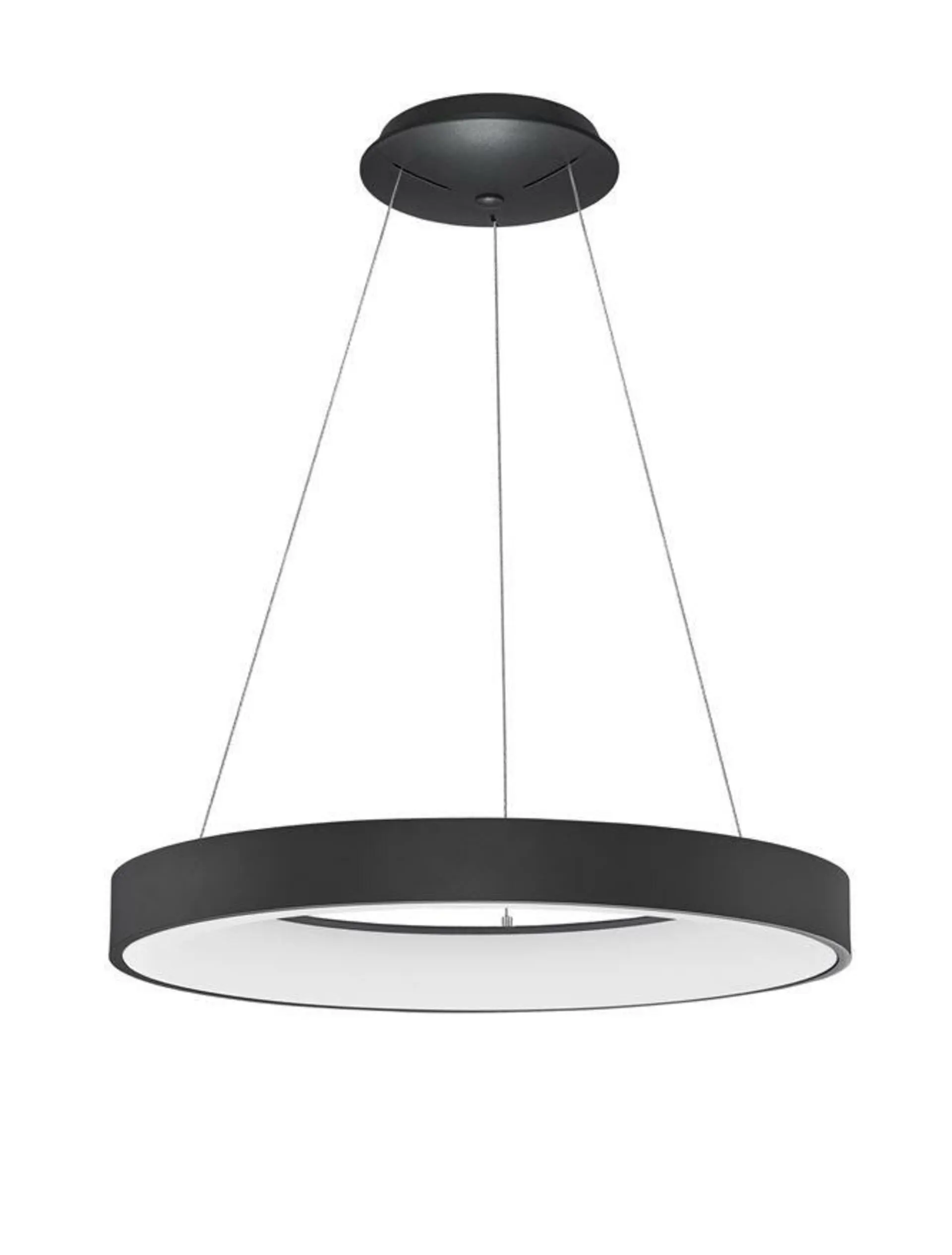 NOVA LUCE závěsné svítidlo RANDO THIN černý hliník a akryl LED 50W 230V 3000K IP20 stmívatelné 9453453