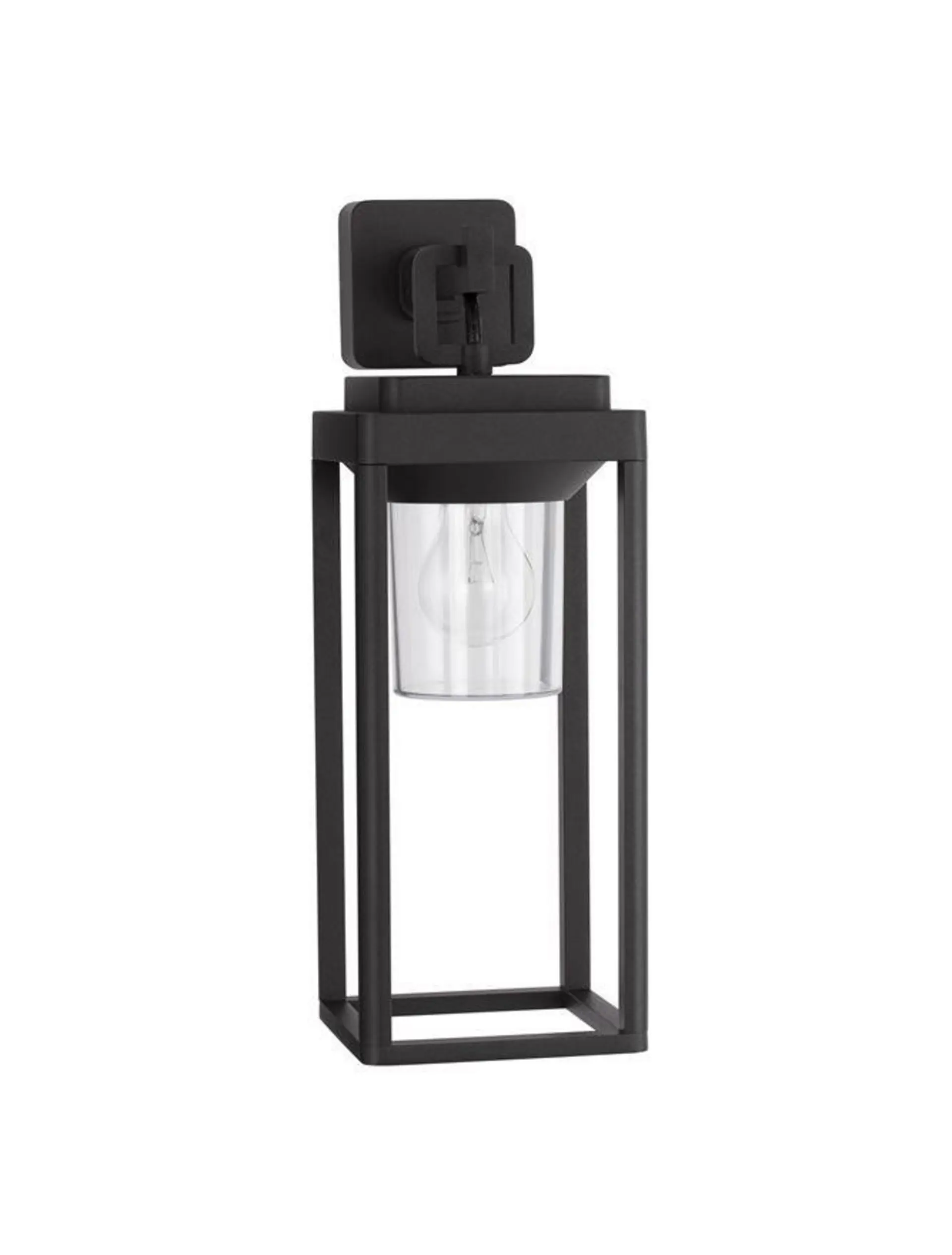 NOVA LUCE venkovní nástěnné svítidlo FIGO antracitový hliník a čirý akryl E27 1x12W 220-240V bez žárovky IP65 9492500
