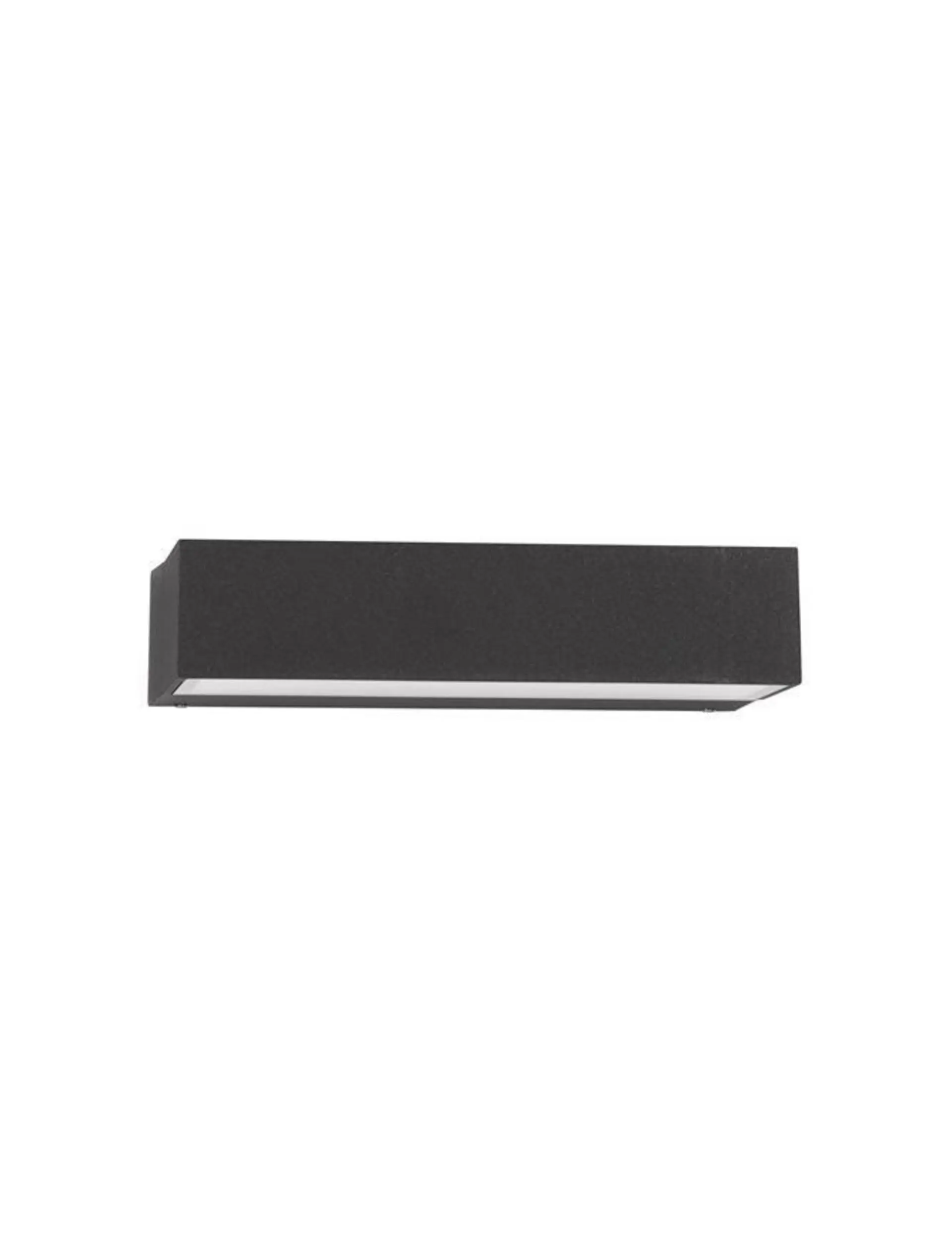 NOVA LUCE venkovní nástěnné svítidlo ZIRI antracitový hliník a čiré sklo LED 10W 3000K 220-240V 96st. IP65 9492570
