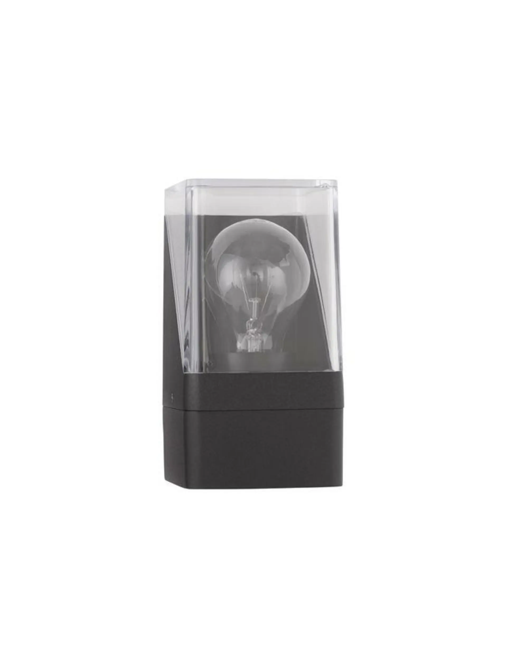 NOVA LUCE venkovní nástěnné svítidlo SELENA antracitový hliník a čirý akryl E27 1x12W 220-240V bez žárovky IP65 9492740