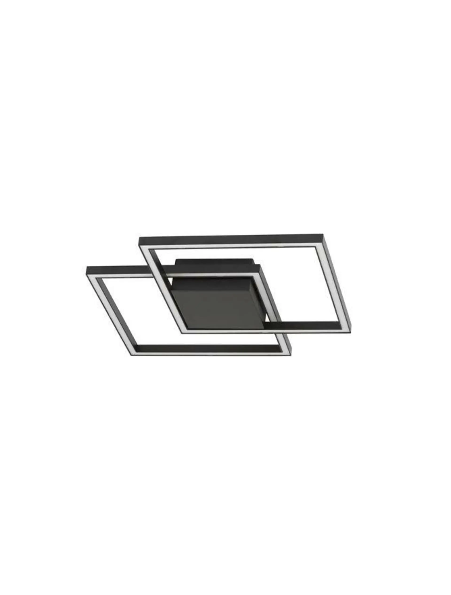 NOVA LUCE stropní svítidlo BILBAO matný černý hliník a akryl LED 25W 230V 3000K IP20 9500822