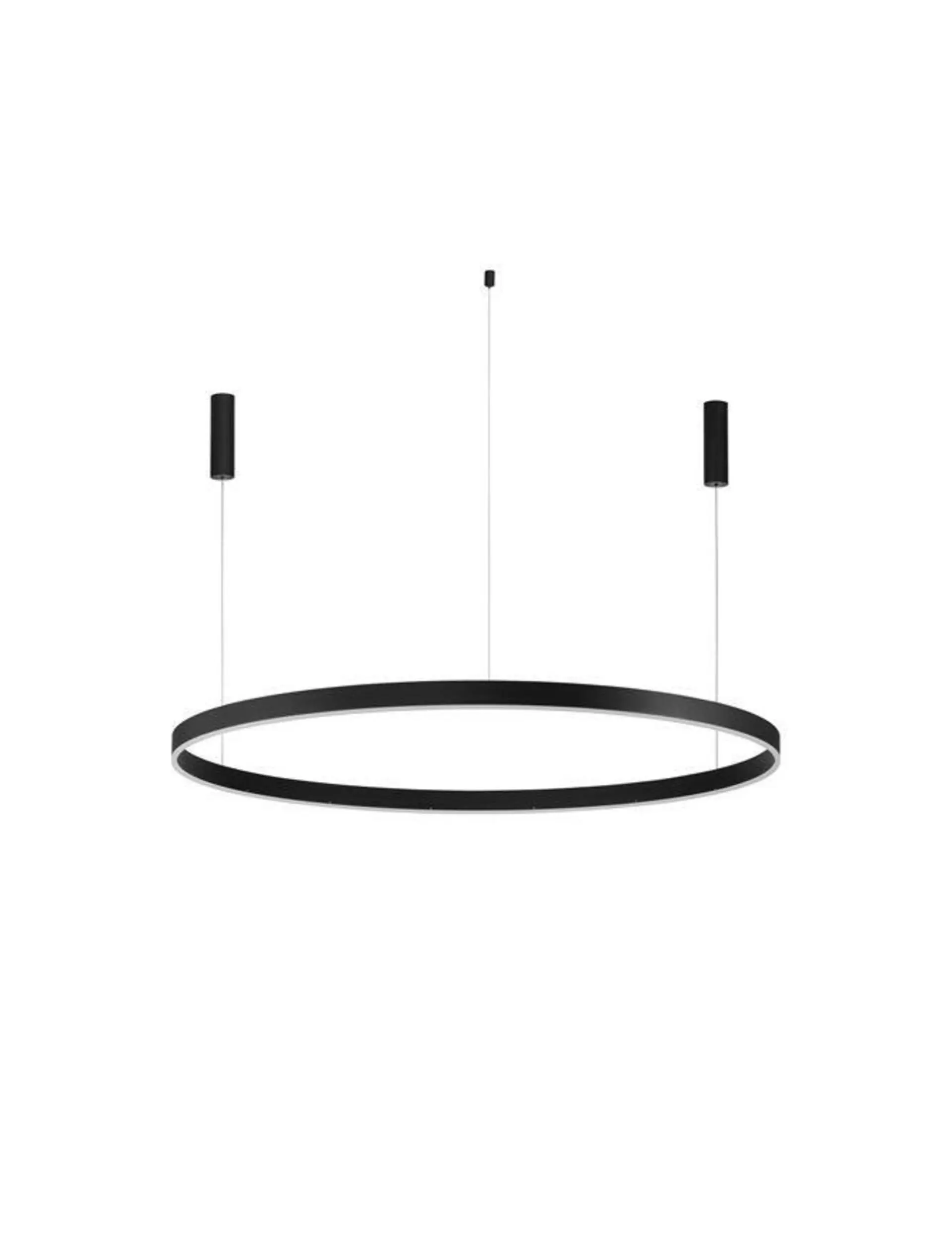 NOVA LUCE závěsné svítidlo MOTIF LED hliník a akryl černá 80W 2700K-6000K 220-240V,CCT a stmívatelné, IP20 9530222