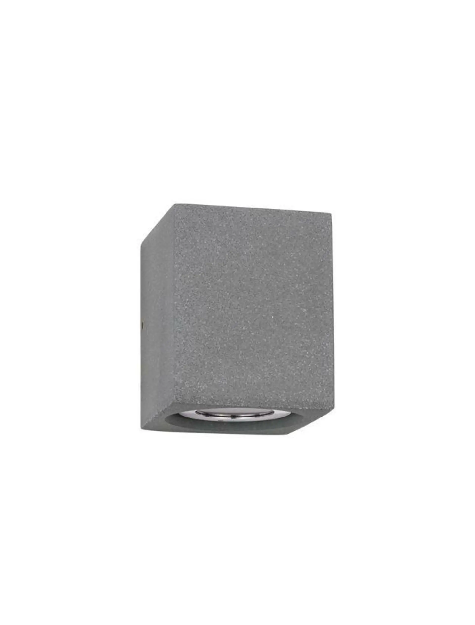 NOVA LUCE venkovní nástěnné svítidlo EMILE šedý beton skleněný difuzor LED 5W 3000K 120-230V IP65 světlo dolů 9540209