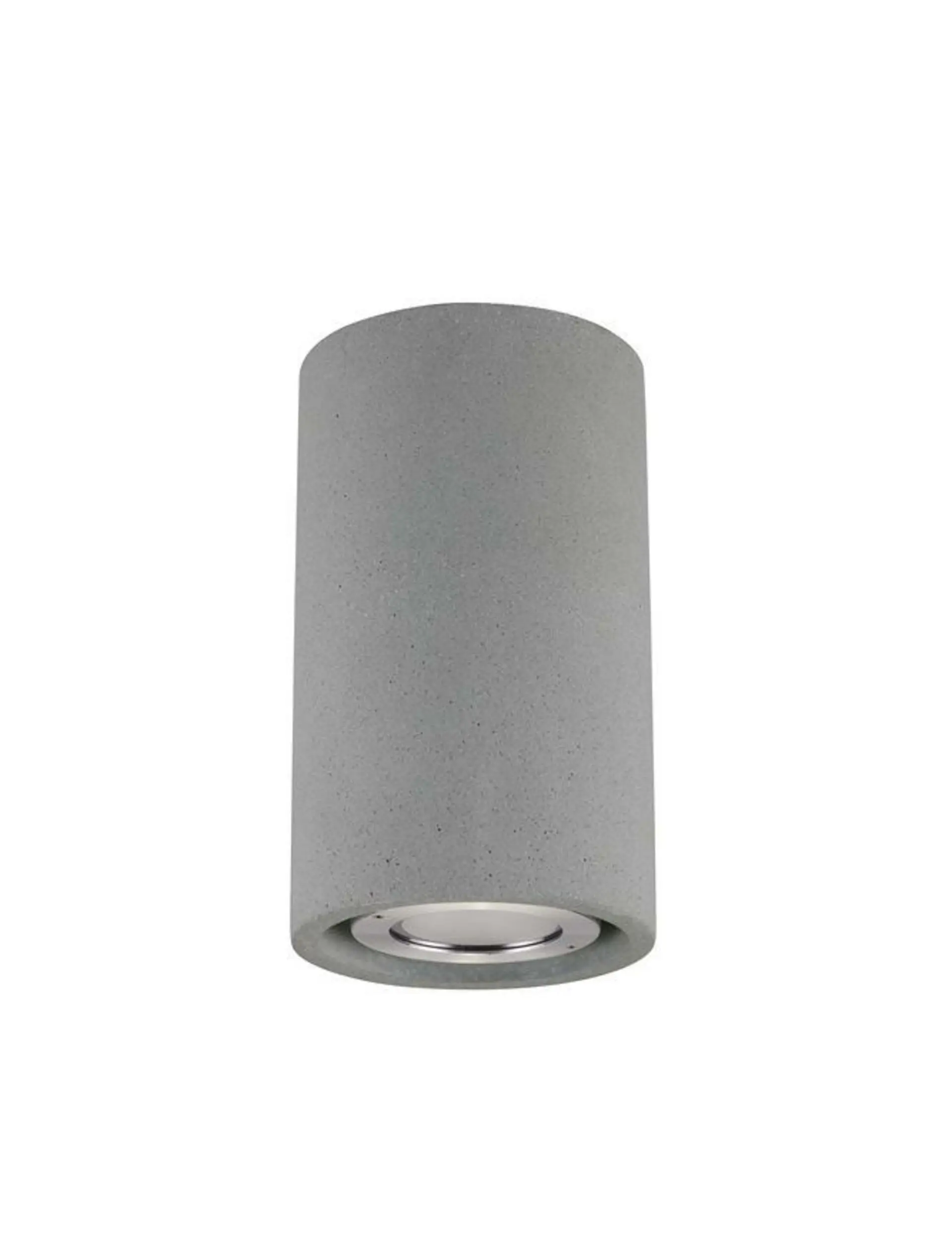 NOVA LUCE venkovní stropní svítidlo EMILE šedý beton skleněný difuzor LED 5W 3000K 120-230V IP65 9540210