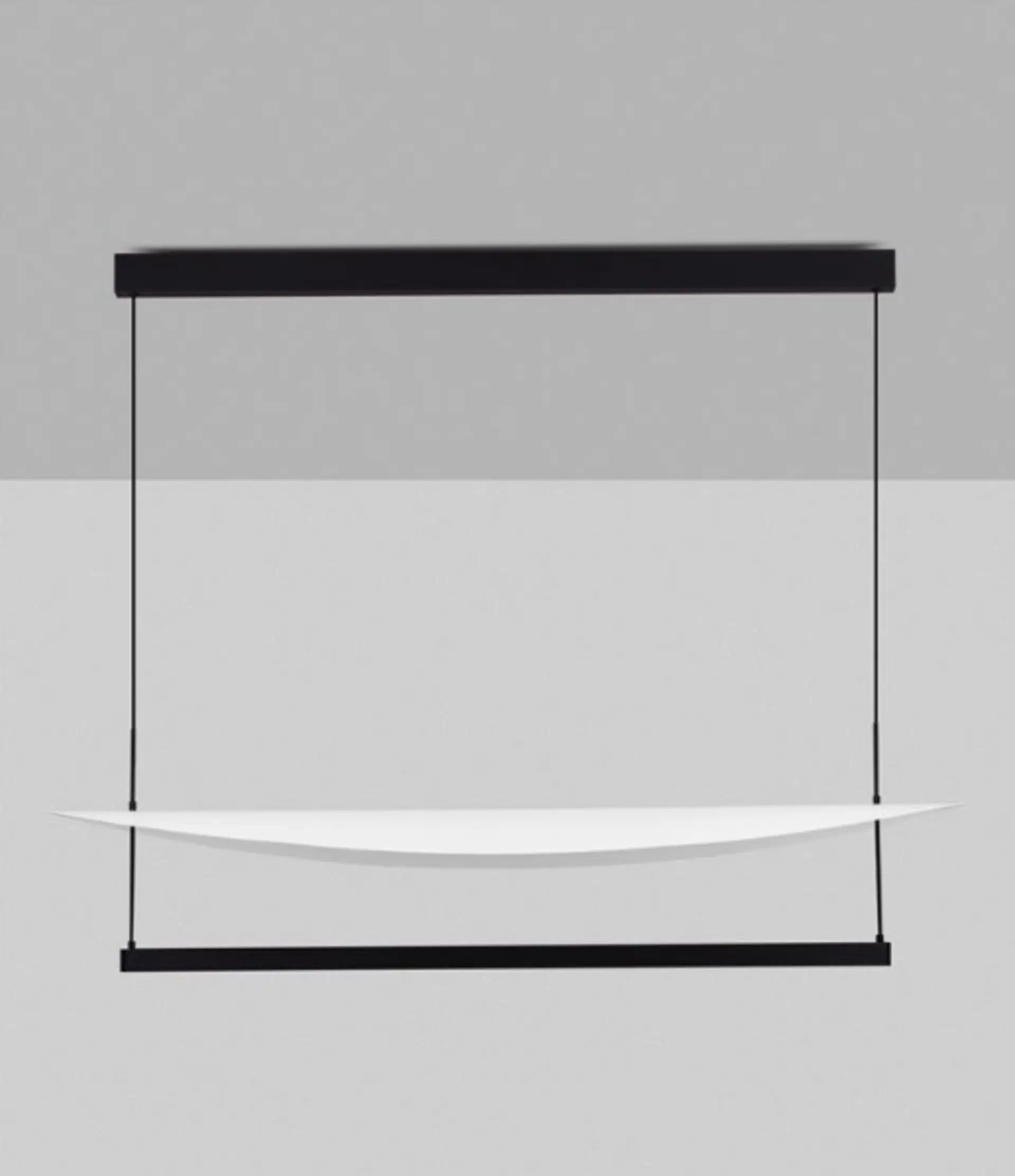 VÝPRODEJ VZORKU NOVA LUCE závěsné svítidlo DIONA stmívatelné černá / bílá LED 81W 5160lm 2700K 120cm