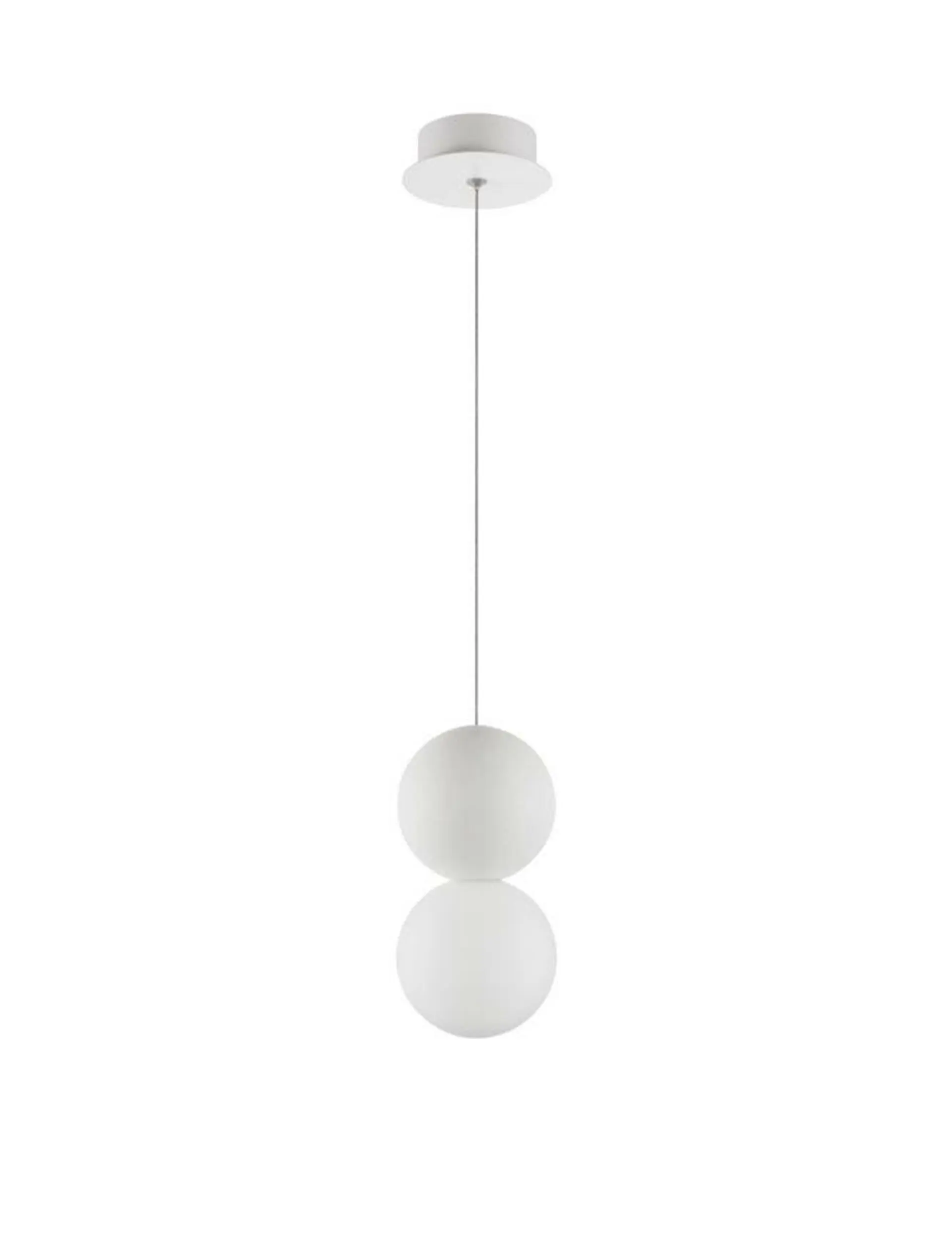 NOVA LUCE závěsné svítidlo ZERO bílá sádra opálové sklo a bílý hliník G9 1x5W IP20 220-240V bez žárovky 9704192