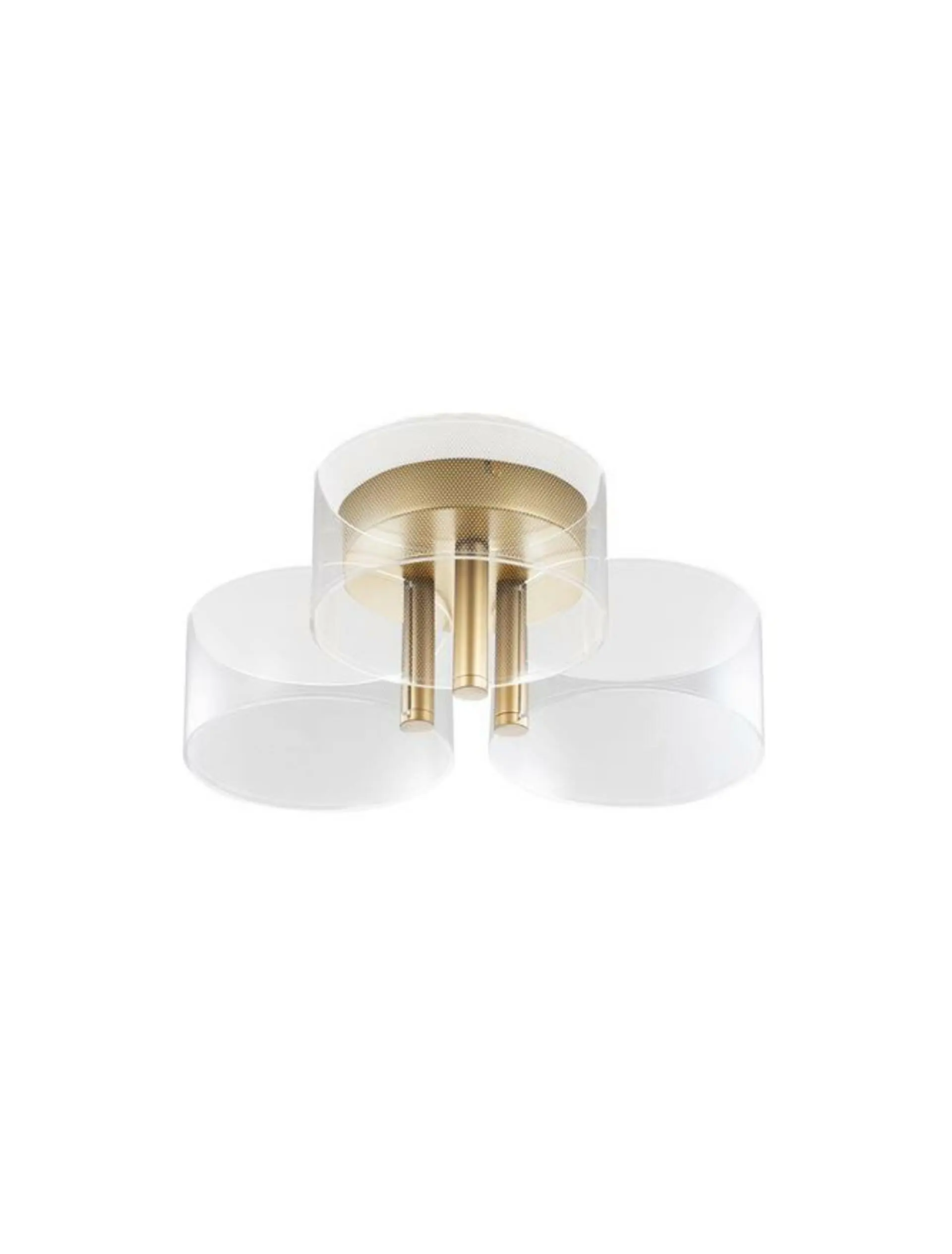 NOVA LUCE stropní svítidlo GATLIN mosazný zlatý kov a akryl LED 20.5W 230V 3000K IP20 9756711