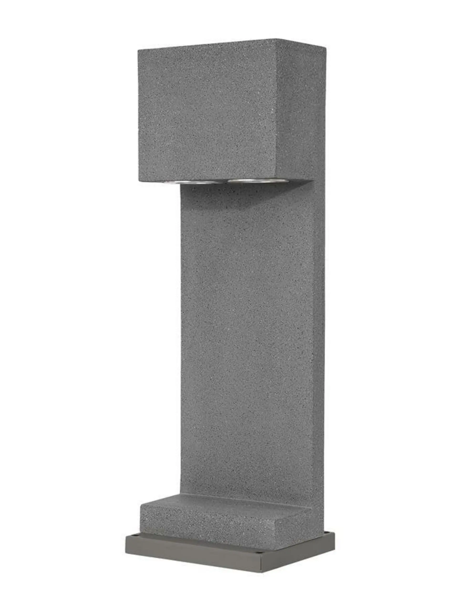NOVA LUCE venkovní sloupkové svítidlo GRANTE šedý beton a hliník GU10 2x10W 100-240V bez žárovky IP65 9790022