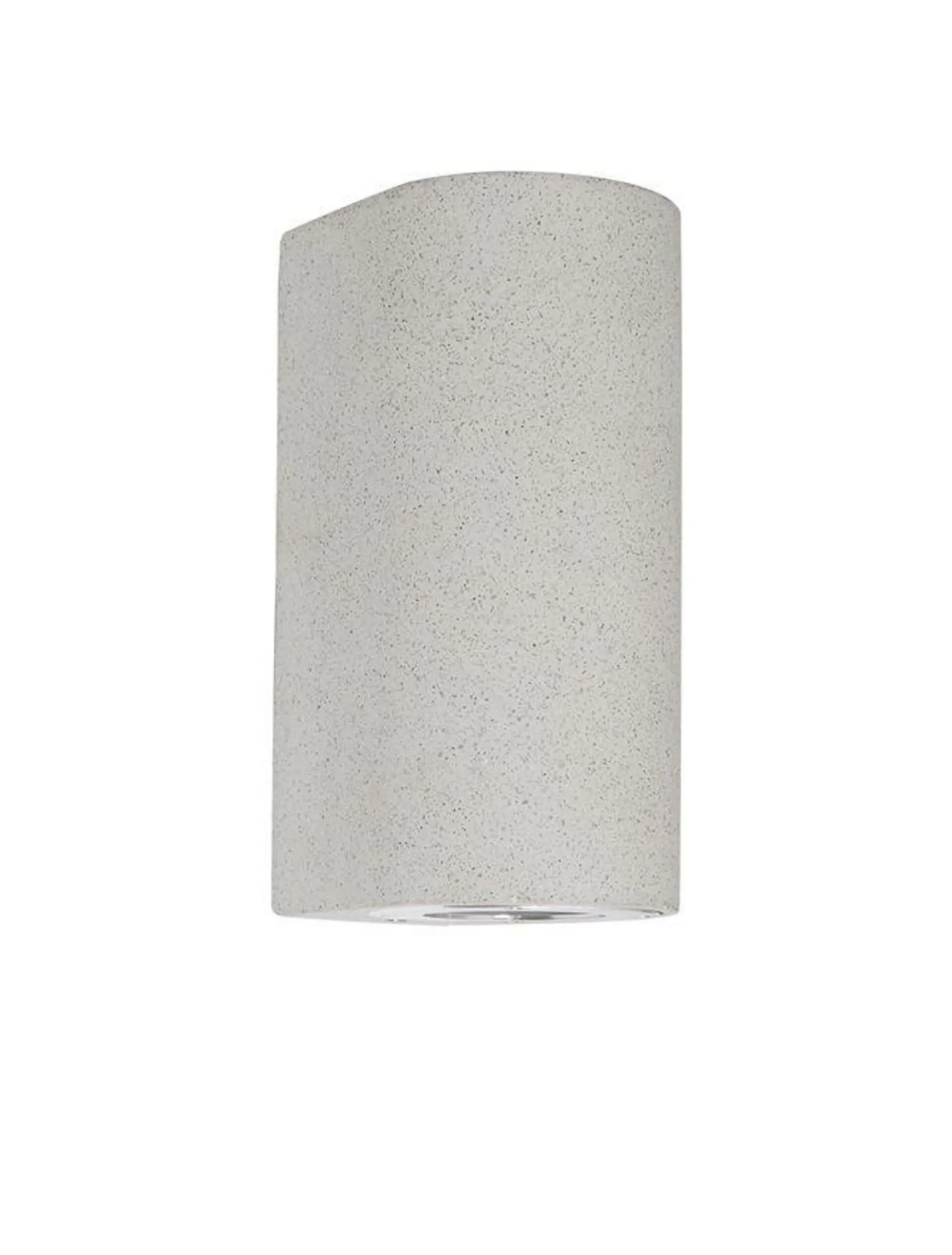 NOVA LUCE venkovní nástěnné svítidlo LIDO bílý pískovec skleněný difuzor GU10 2x7W IP65 100-240V bez žárovky světlo nahoru a dolů 9790521