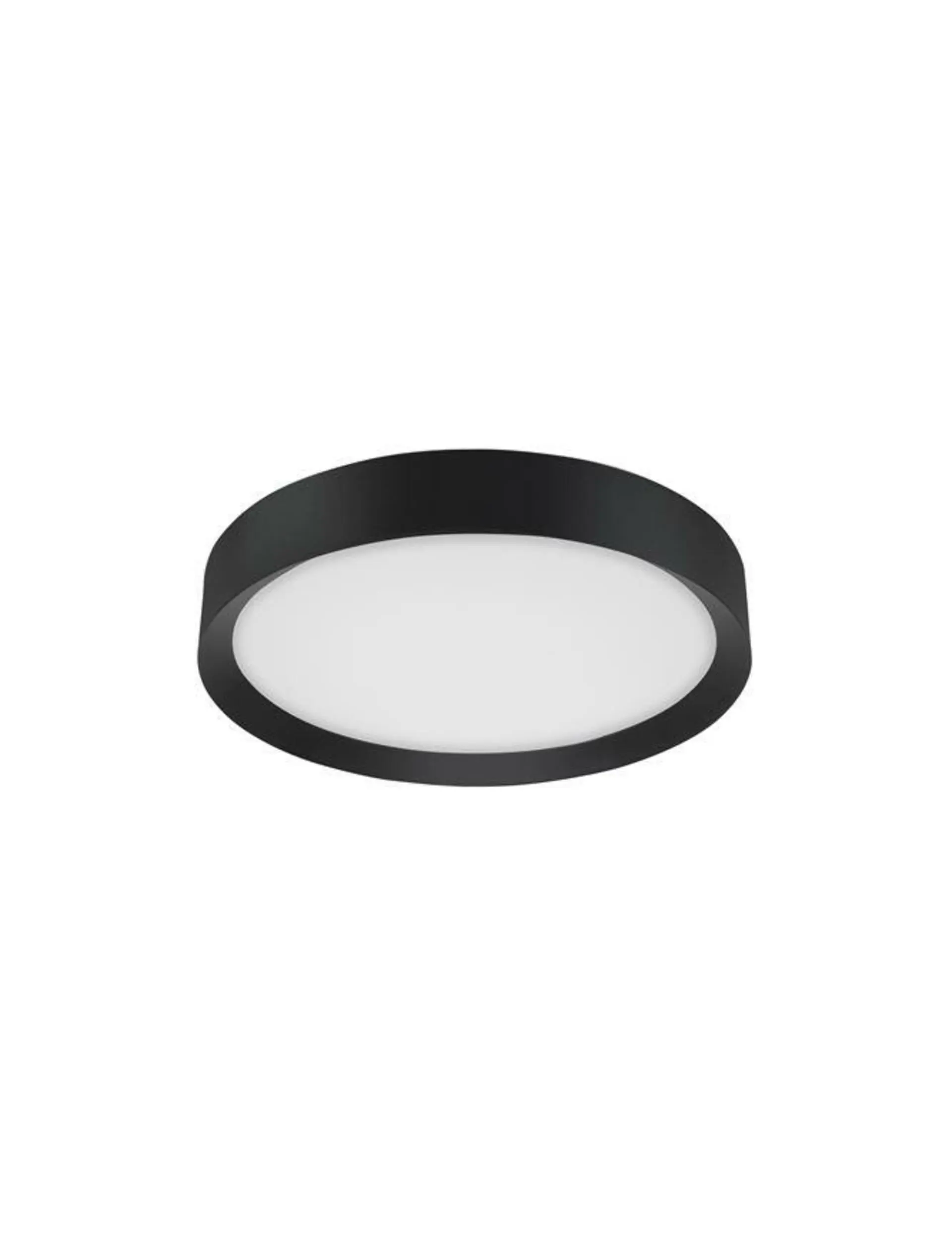 NOVA LUCE stropní svítidlo LUTON černý hliník matný bílý akrylový difuzor LED 47W 230V 3000K IP20 9818452