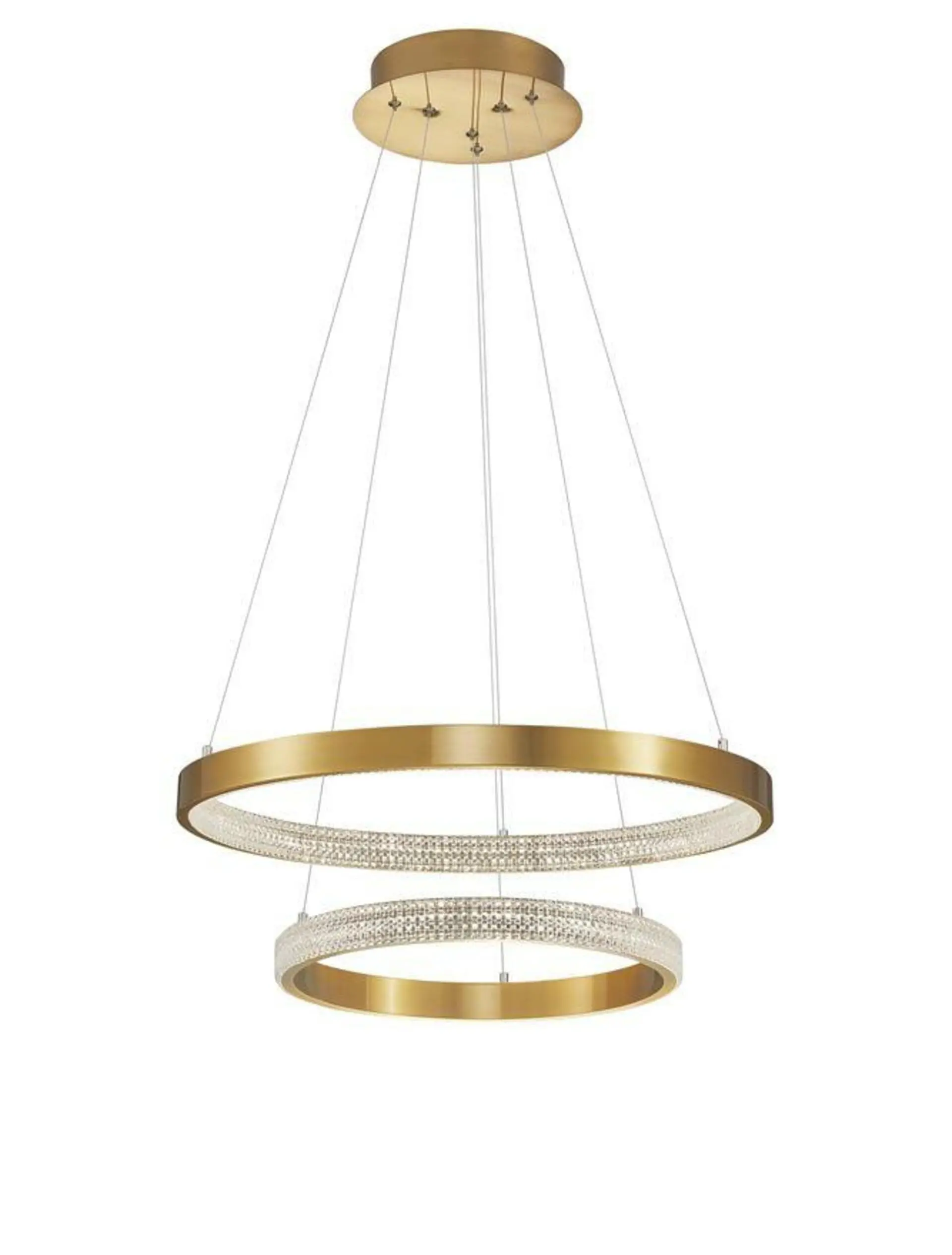 NOVA LUCE závěsné svítidlo PRESTON antický zlatý mosazný hliník a akryl LED 60W 230V 3000K IP20 stmívatelné 9862852