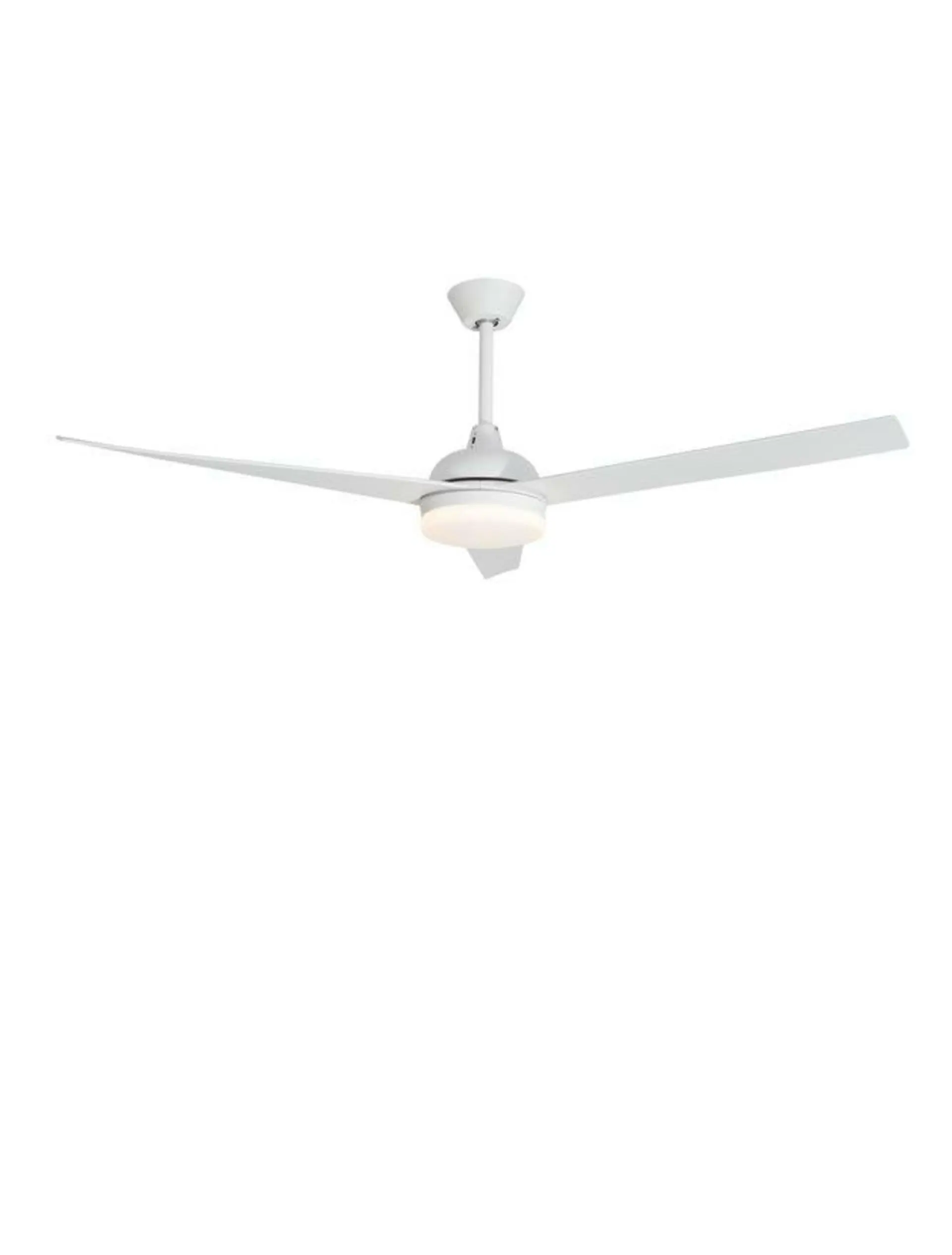 NOVA LUCE stropní ventilátor se světlem FLOW matná bílá ocel a sklo bílá 5ti rychlostní dálkové ovládání 37W LED 3000K 9953198