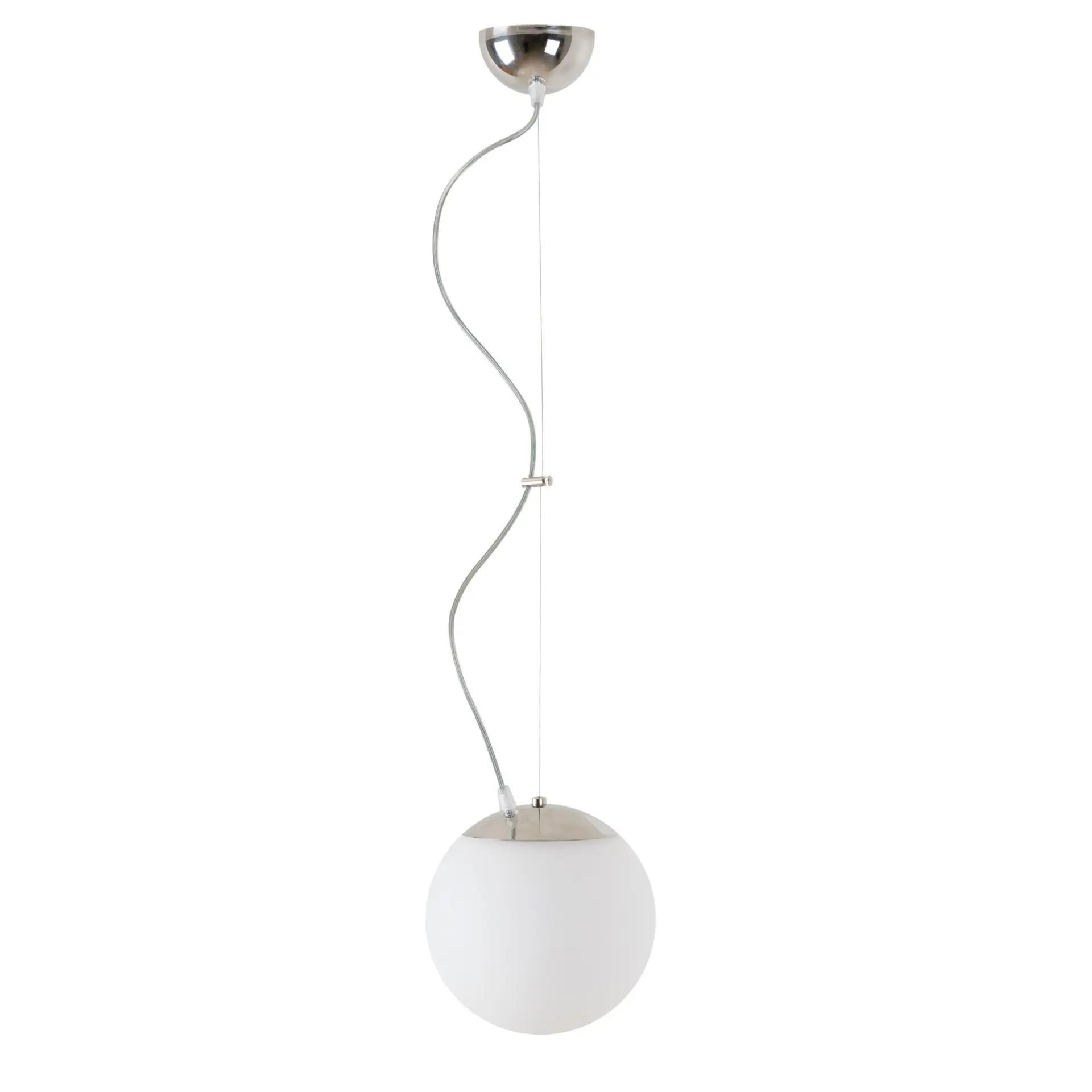 OSMONT ADR60244 ADRIA L1 závěsné skleněné svítidlo nerez leštěná / bílá IP40 3000 K 8W LED