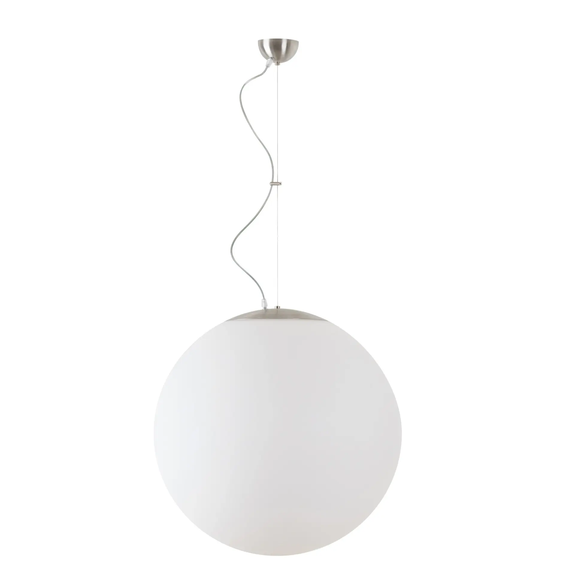 OSMONT ADR60824 ADRIA L5 závěsné skleněné svítidlo nerez broušená / bílá IP40 4000 K 48W LED
