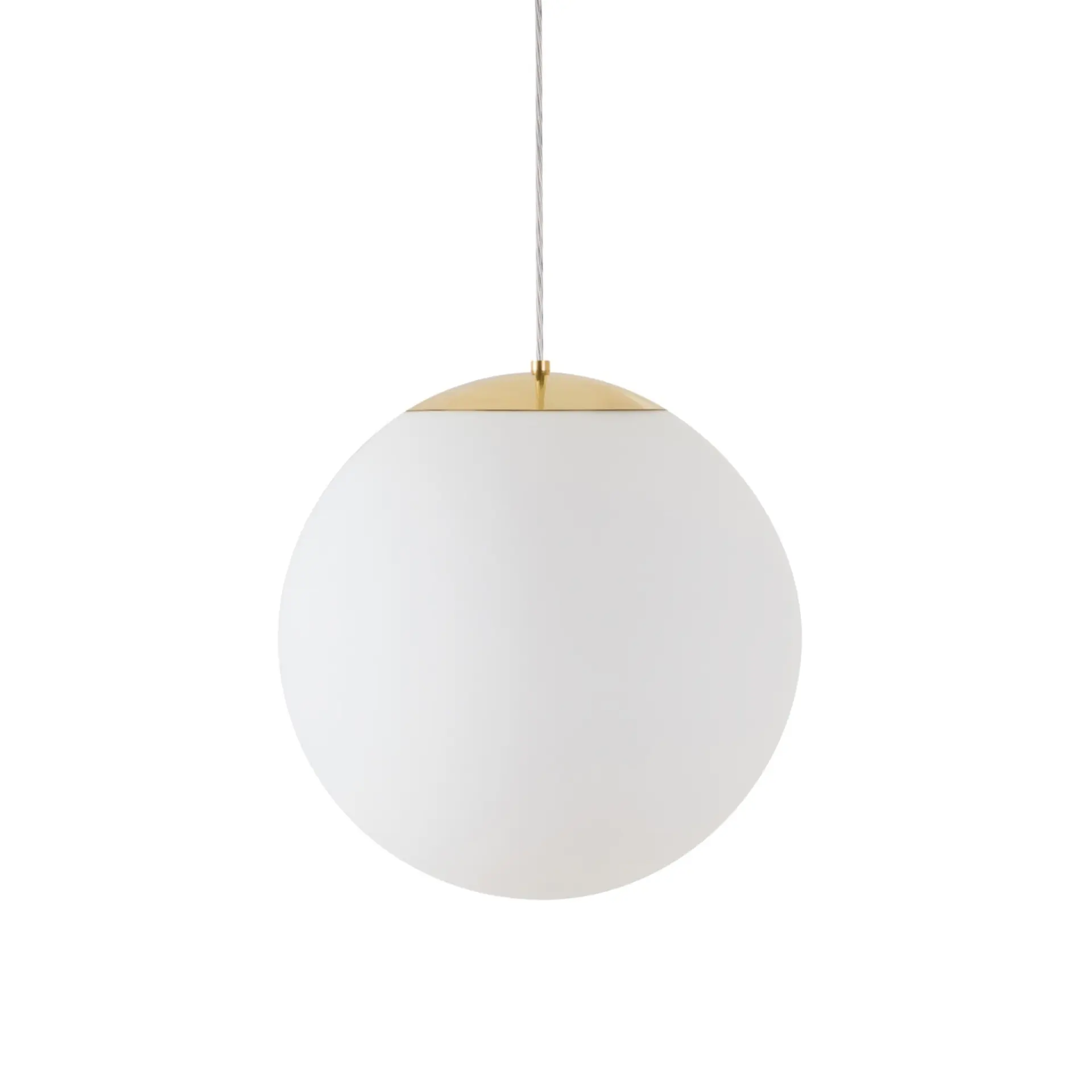 OSMONT ADR62215 ADRIA S3 HP závěsné skleněné svítidlo mosaz leštěná / bílá IP40 3000 K 52W LED DALI