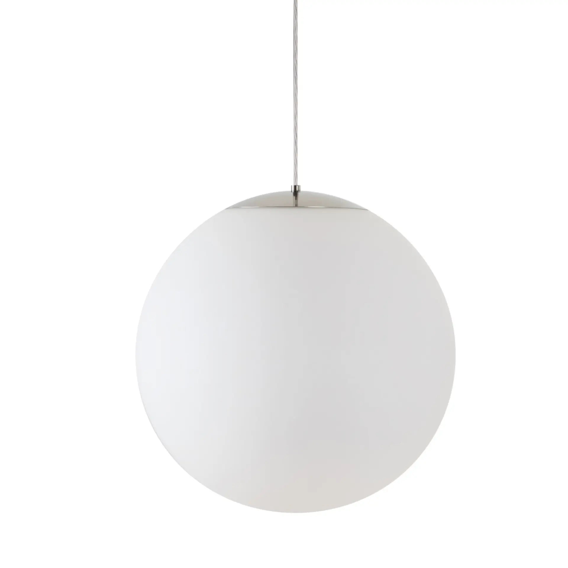 OSMONT ADR62226 ADRIA S4 HP závěsné skleněné svítidlo nerez leštěná / bílá IP40 3000 K 59W LED