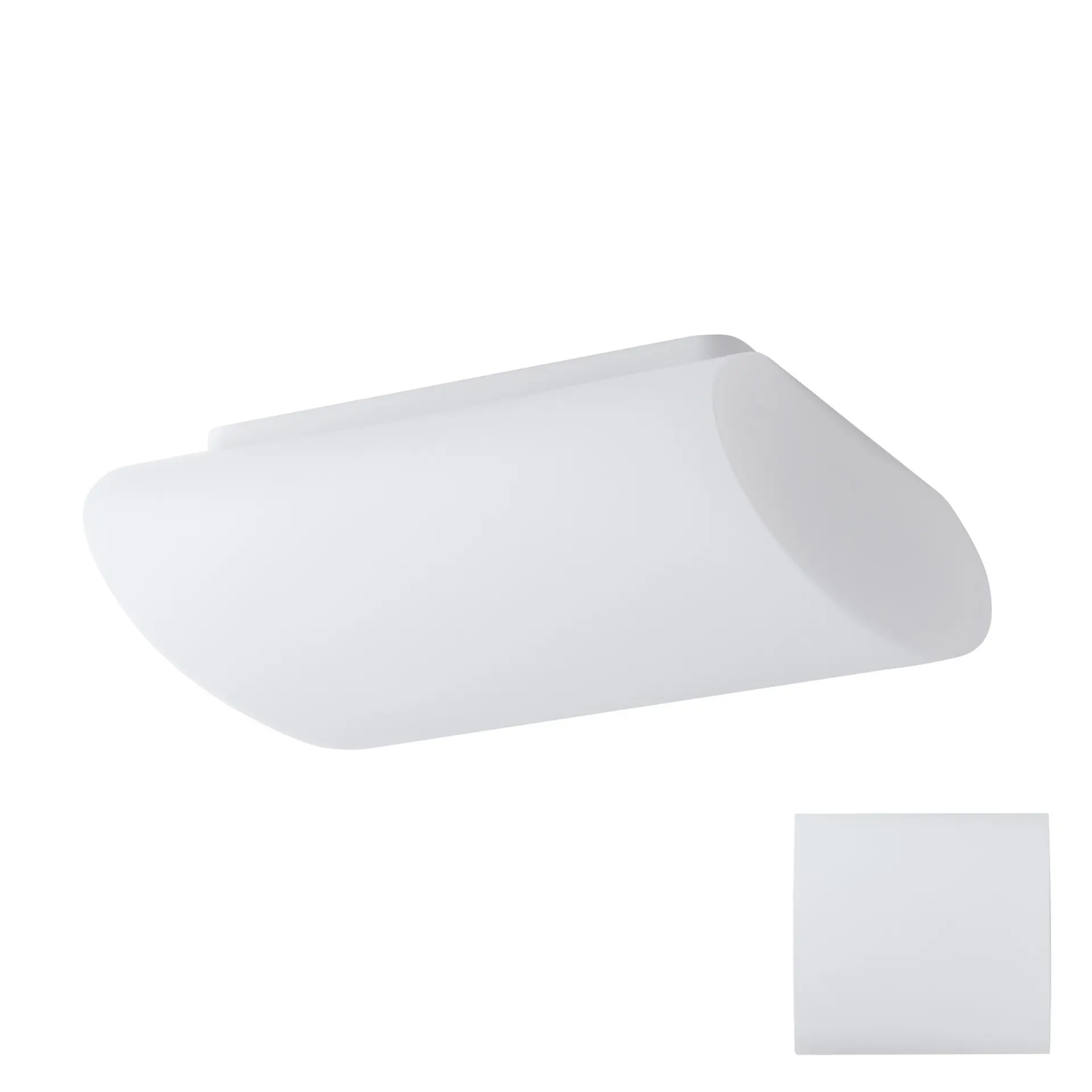 OSMONT ALT59310 ALTAIR 1 stropní/nástěnné skleněné svítidlo bílá IP41 3000 K 19W LED