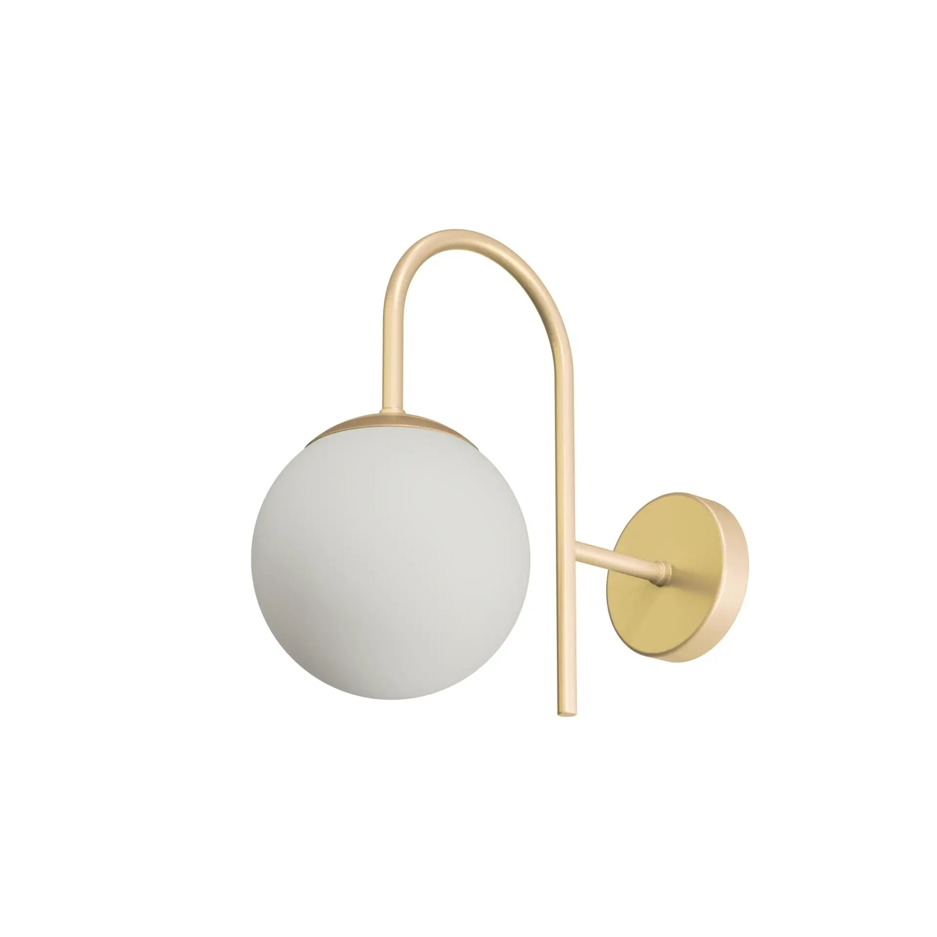 OSMONT ANC40003 ANCHA 1 nástěnné skleněné svítidlo Golden Beach / bílá IP40 25W E27