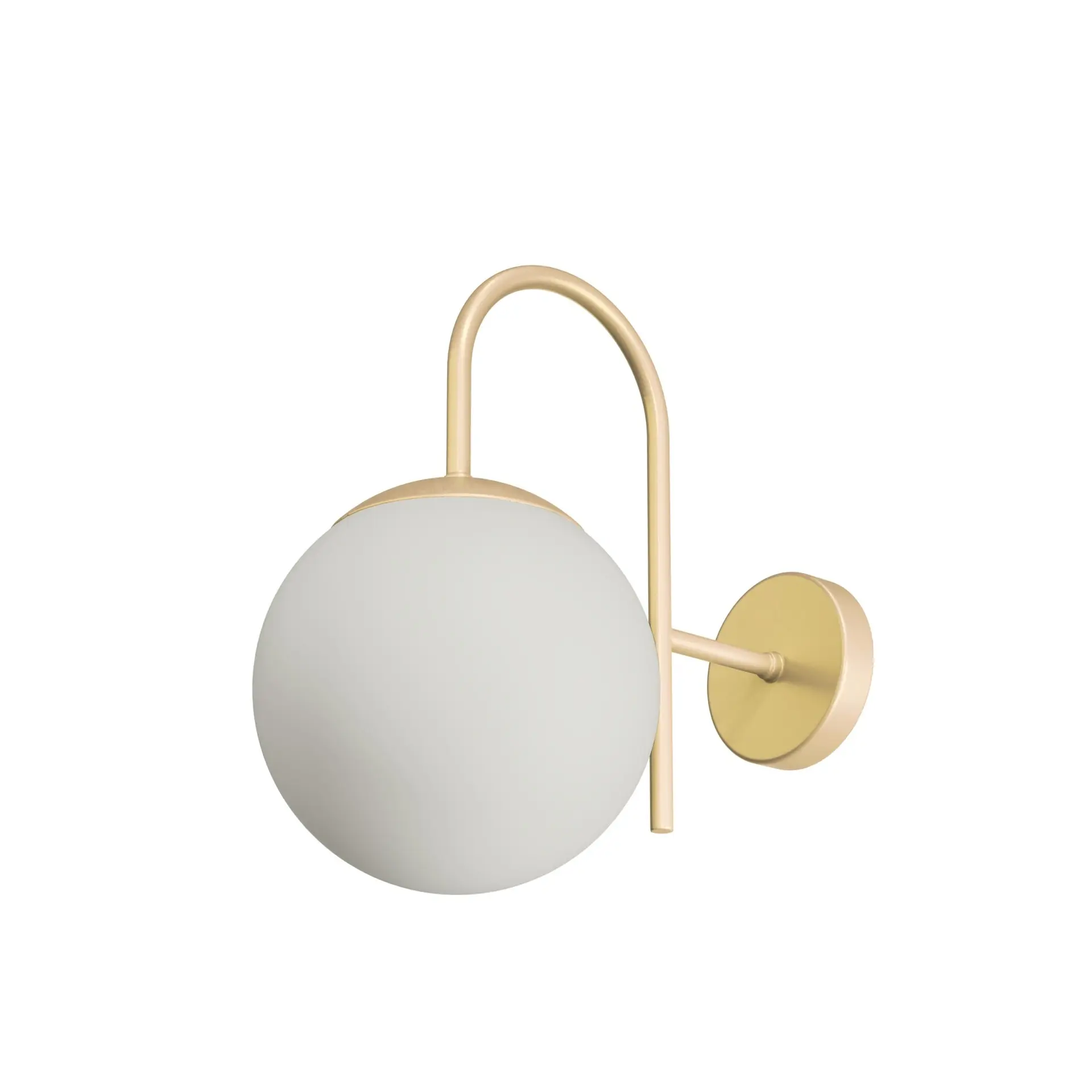 OSMONT ANC40009 ANCHA 2 nástěnné skleněné svítidlo Golden Beach / bílá IP40 25W E27