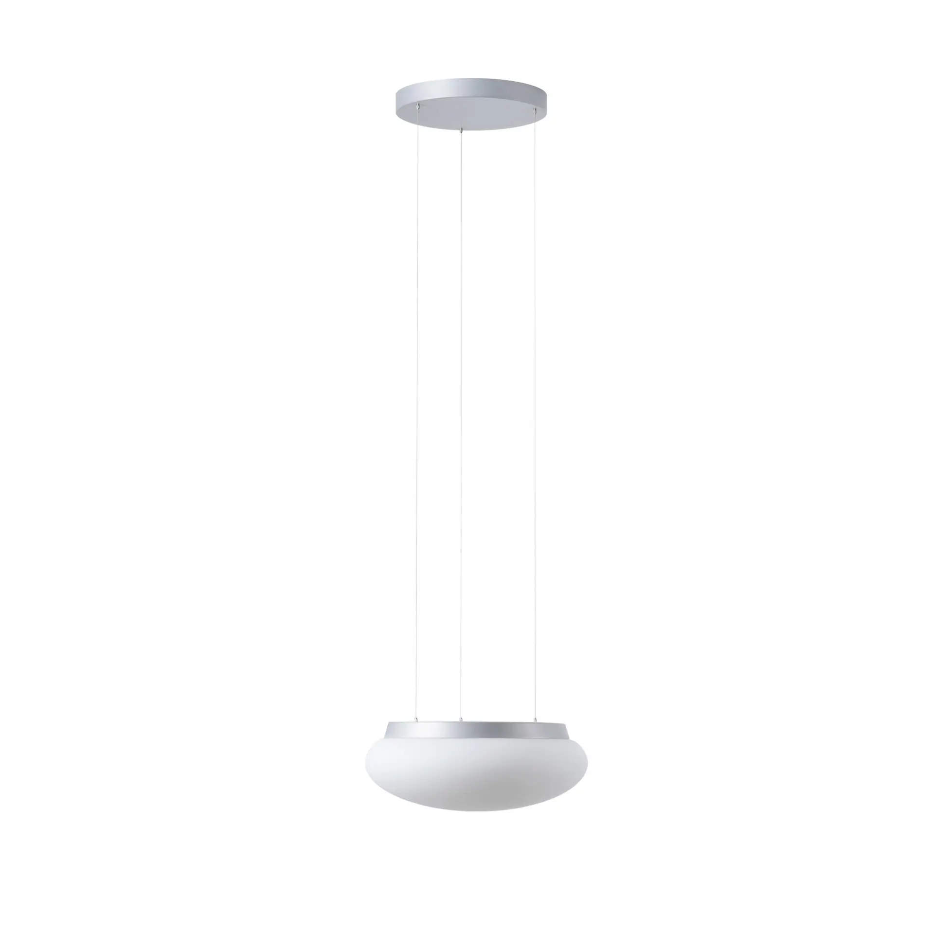 OSMONT ARA70429 ARAKIS LE2 závěsné skleněné svítidlo stříbrná / bílá IP40 3000 K 19W LED DALI
