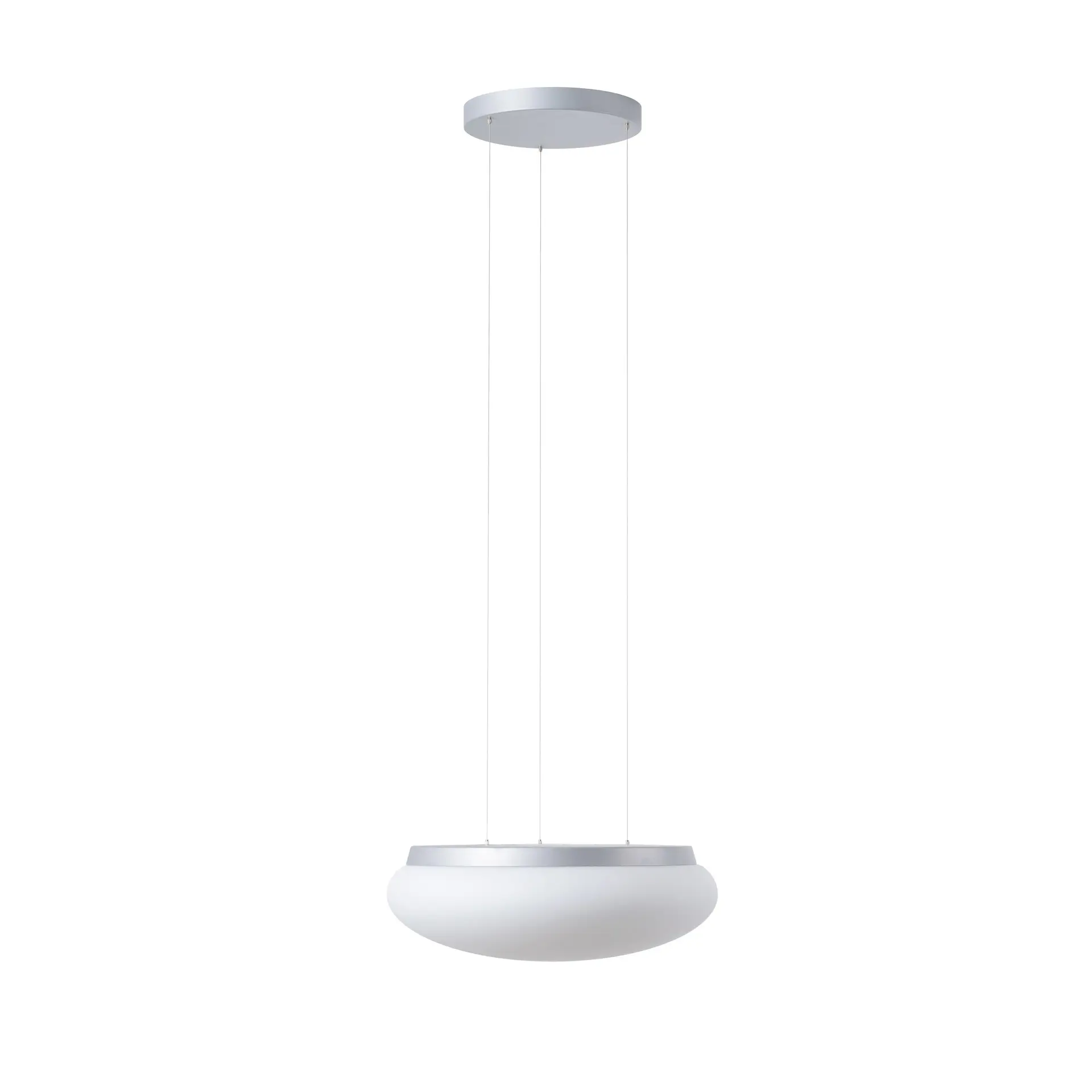 OSMONT ARA71376 ARAKIS LE3 závěsné skleněné svítidlo stříbrná / bílá IP40 3000/4000 K 27W LED DALI