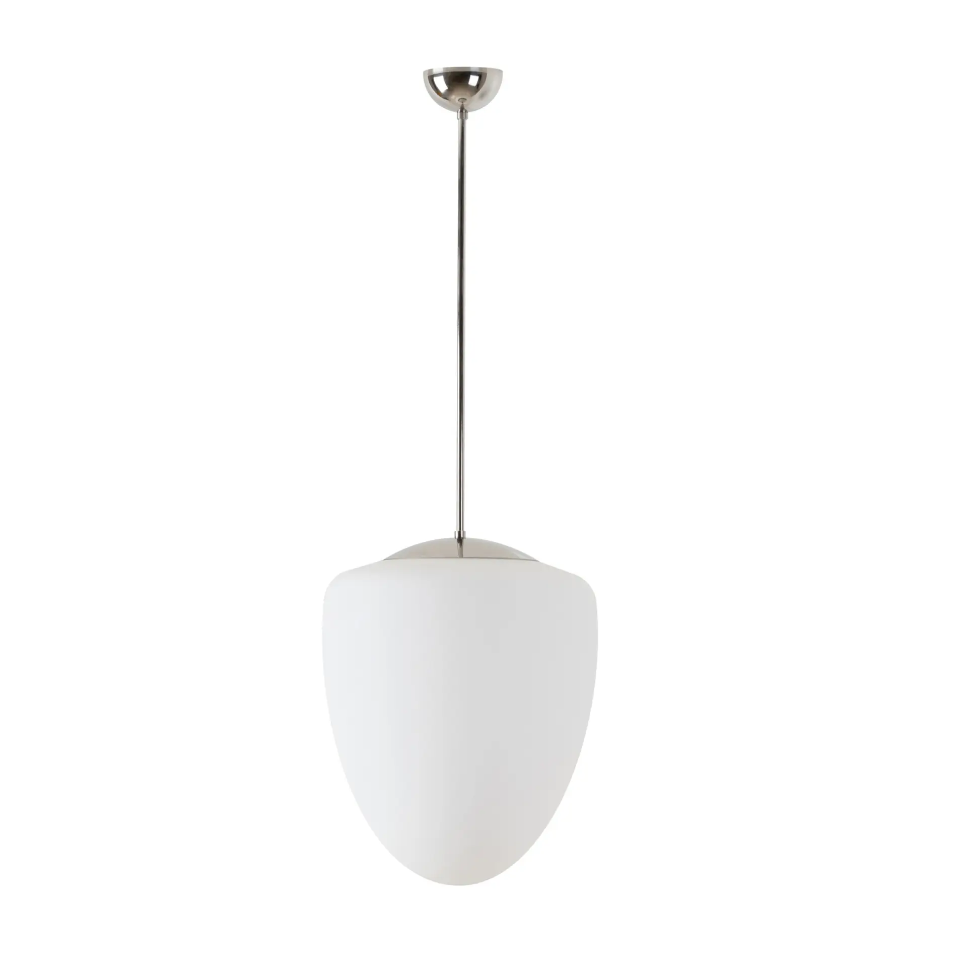 OSMONT AST60403 ASTRA P závěsné skleněné svítidlo nerez leštěná / bílá IP40 3000 K 27W LED