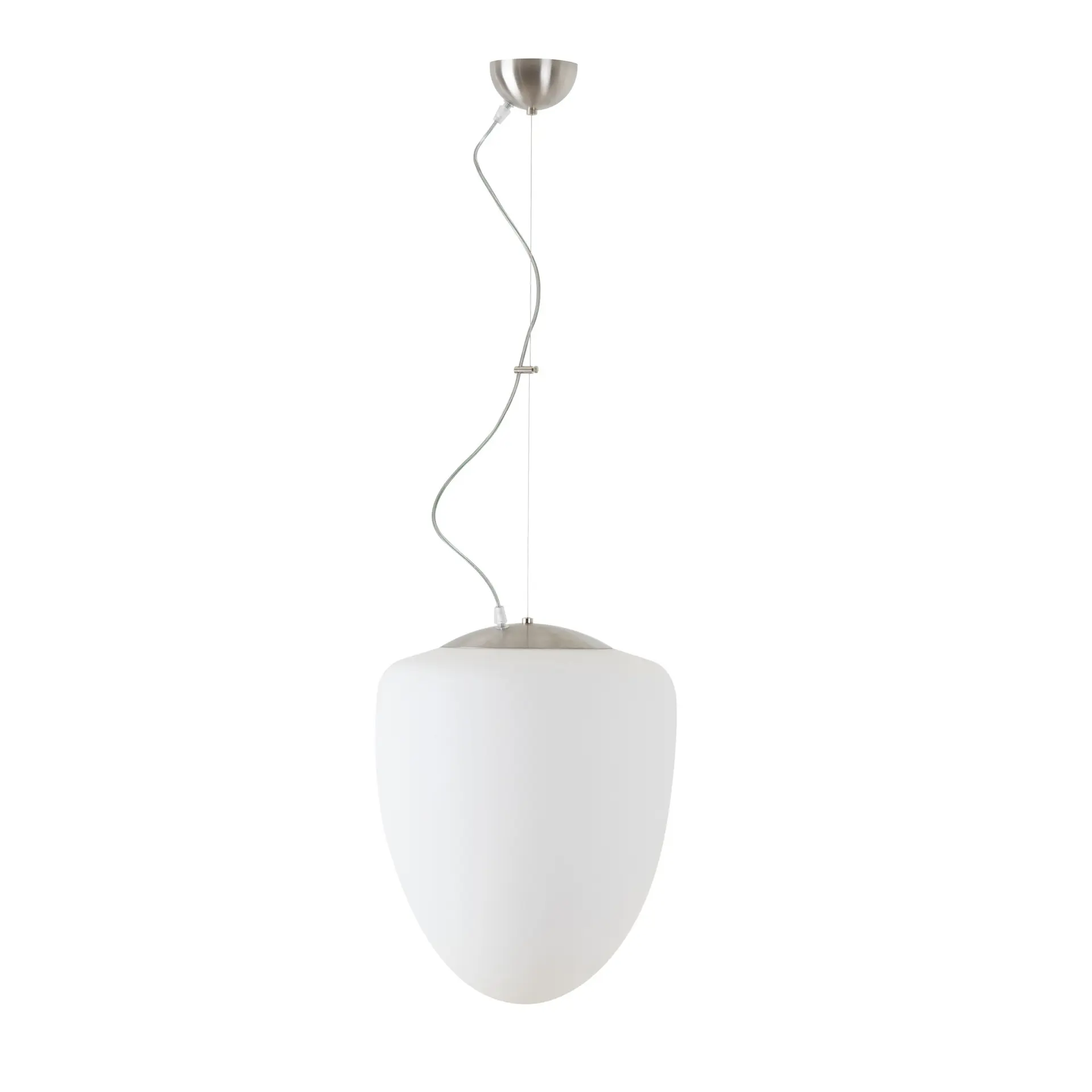 OSMONT AST60434 ASTRA L závěsné skleněné svítidlo nerez broušená / bílá IP40 3000 K 27W LED DALI