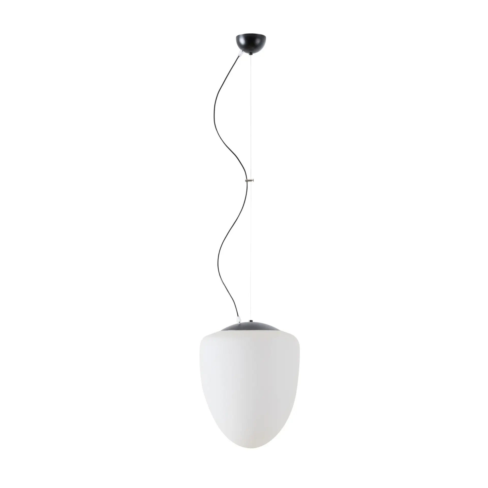 OSMONT AST61370 ASTRA L závěsné skleněné svítidlo černá / bílá IP40 3000 K 27W LED
