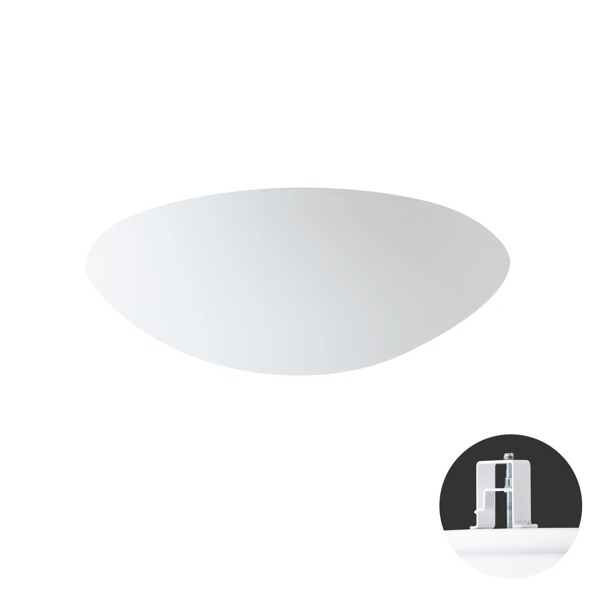 OSMONT AUR55335 AURA V11 stropní/nástěnné skleněné polovestavné svítidlo bílá IP44 2x25W E27 HF