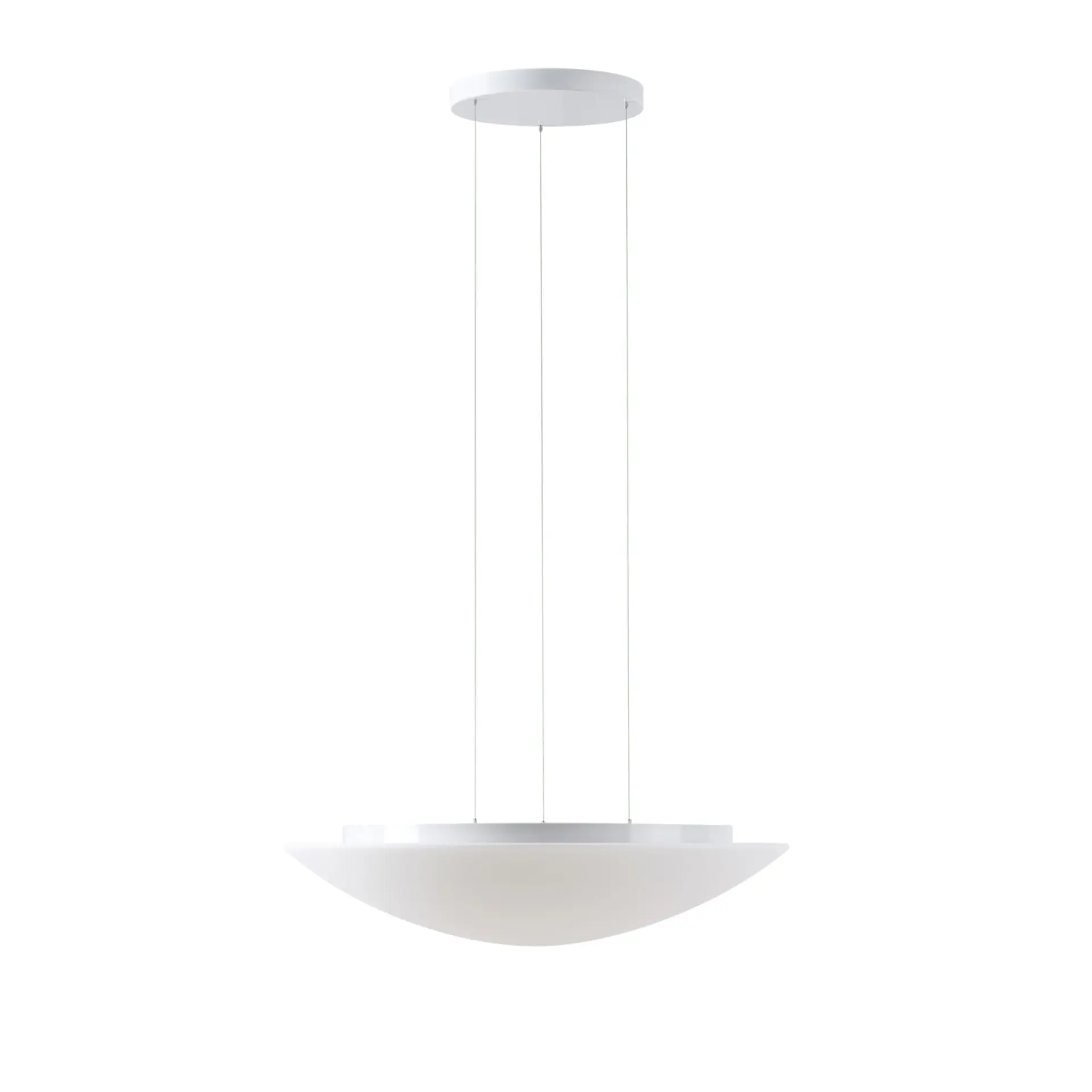 OSMONT AUR73063 AURA LE9 závěsné skleněné svítidlo bílá IP40 3000 K 48W LED