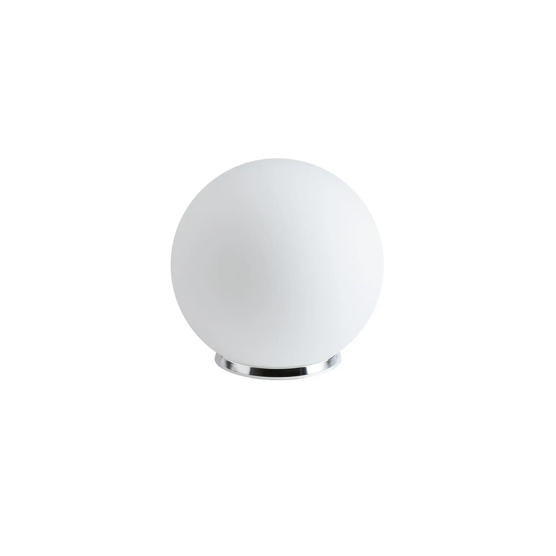 OSMONT BIA50536 BIANCA 2 stolní skleněná lampa chrom / bílá IP40 40W E27