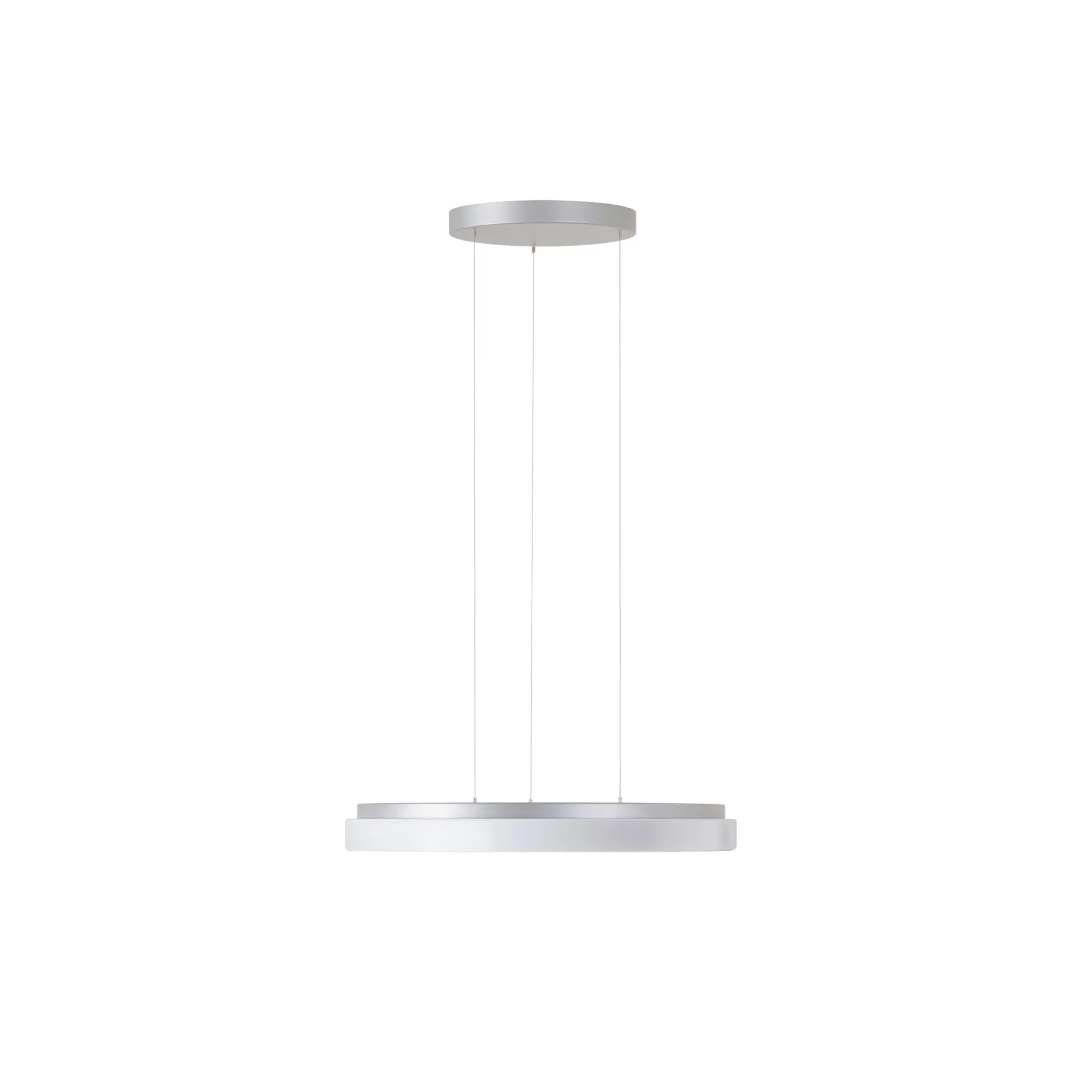 OSMONT COR72314 CORVUS LE2 závěsné plastové svítidlo stříbrná / bílá IP40 3000 K 32W LED