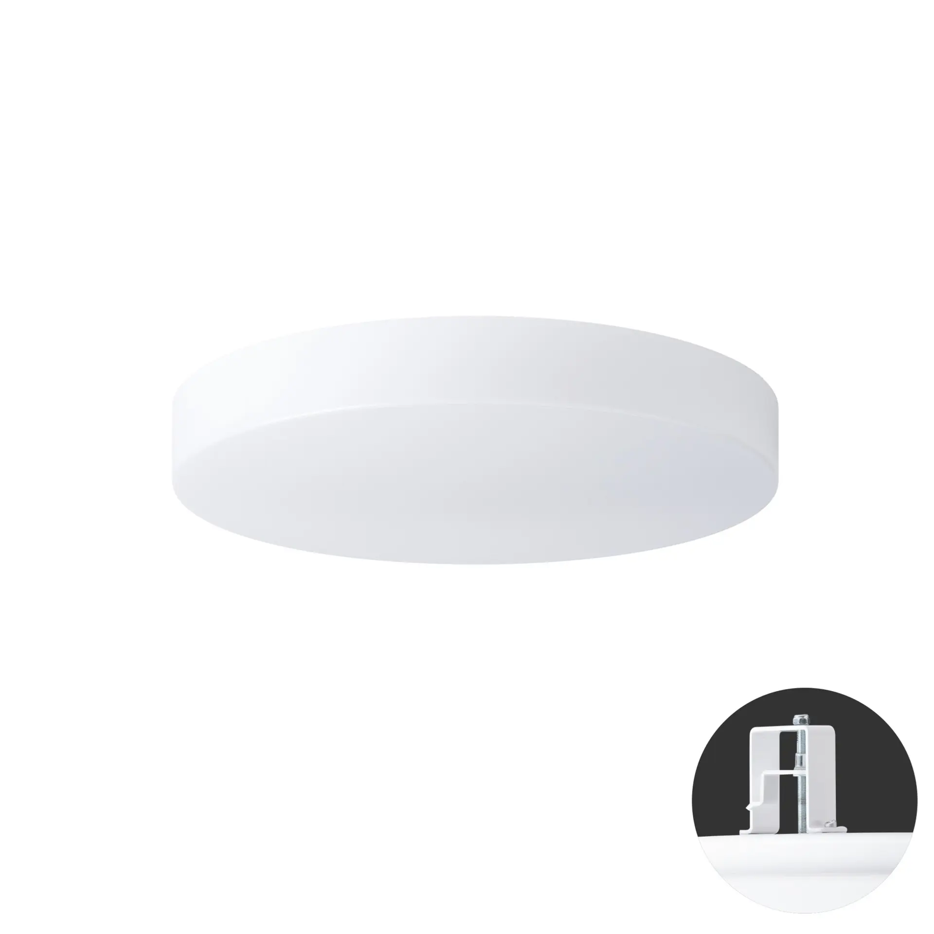 OSMONT DEL65093 DELIA V2 stropní/nástěnné plastové polovestavné svítidlo bílá IP44 3000 K 27W LED DALI HF