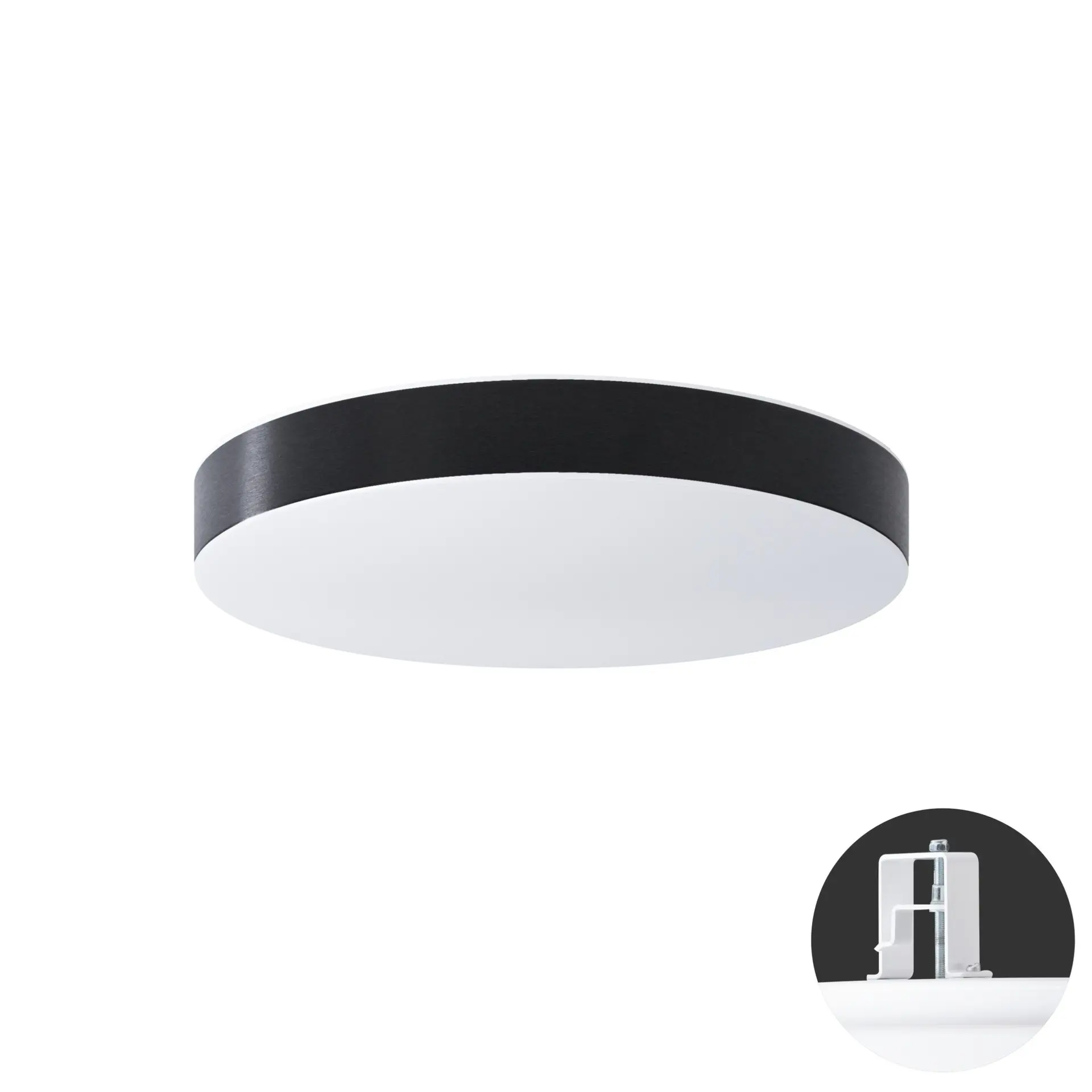 OSMONT DEL69332 DELIA CV2 stropní/nástěnné plastové polovestavné svítidlo bílá / bílo - černá IP44 3000 K 27W LED DALI